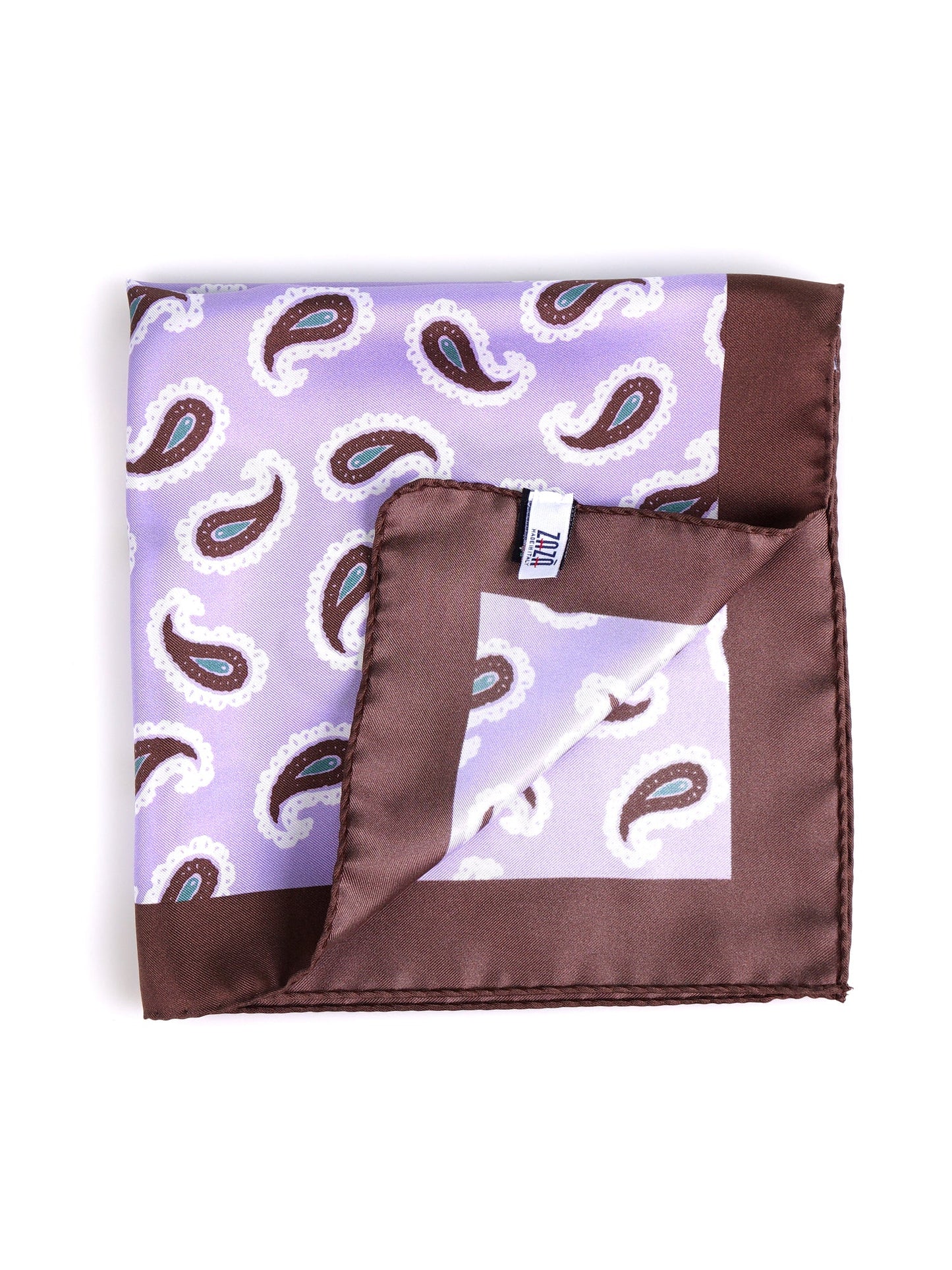 HOPES XL Printed Silk Pocket Square in Wisteria