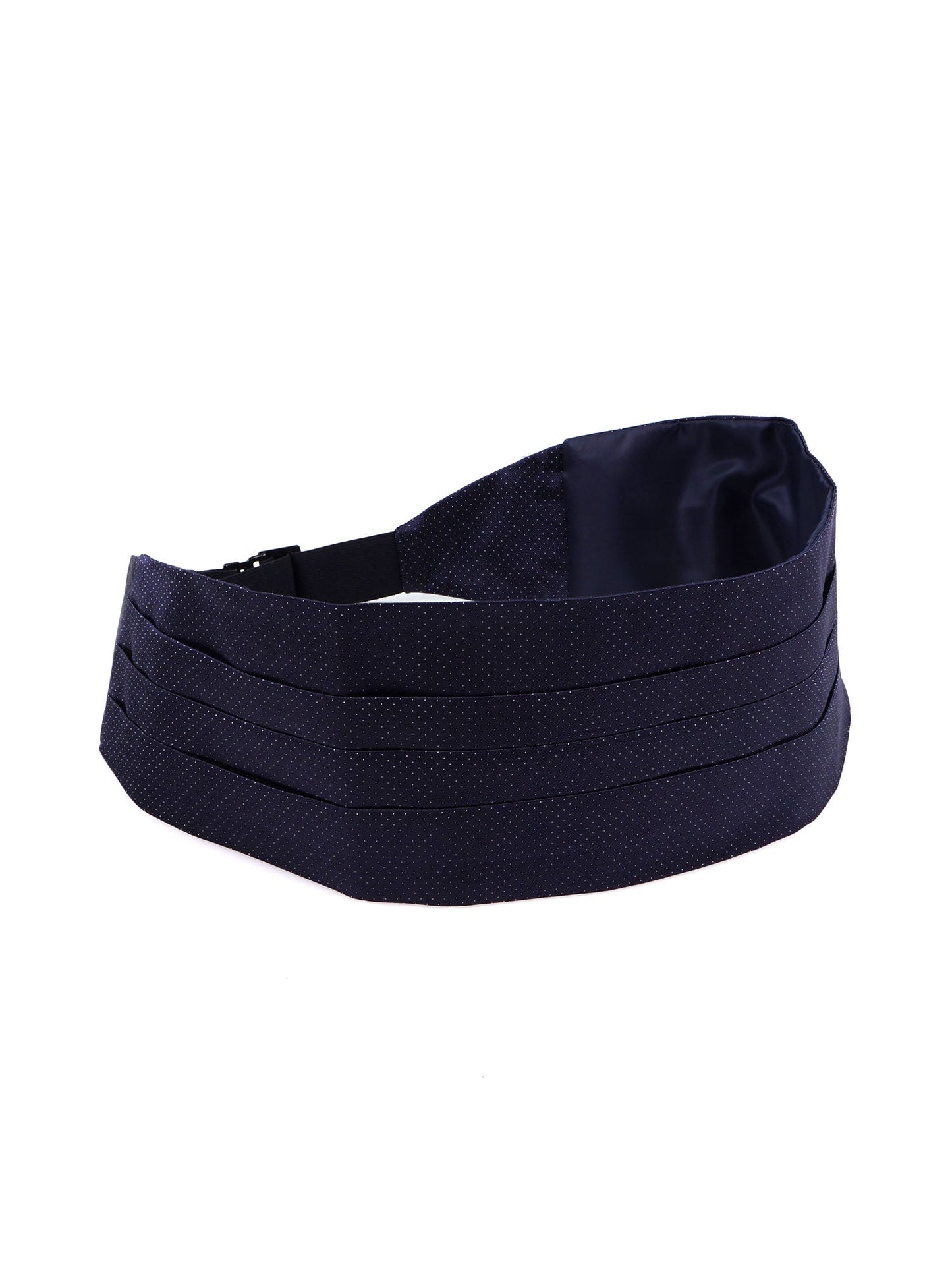 Blue IMPERO Woven Silk Cummerbund