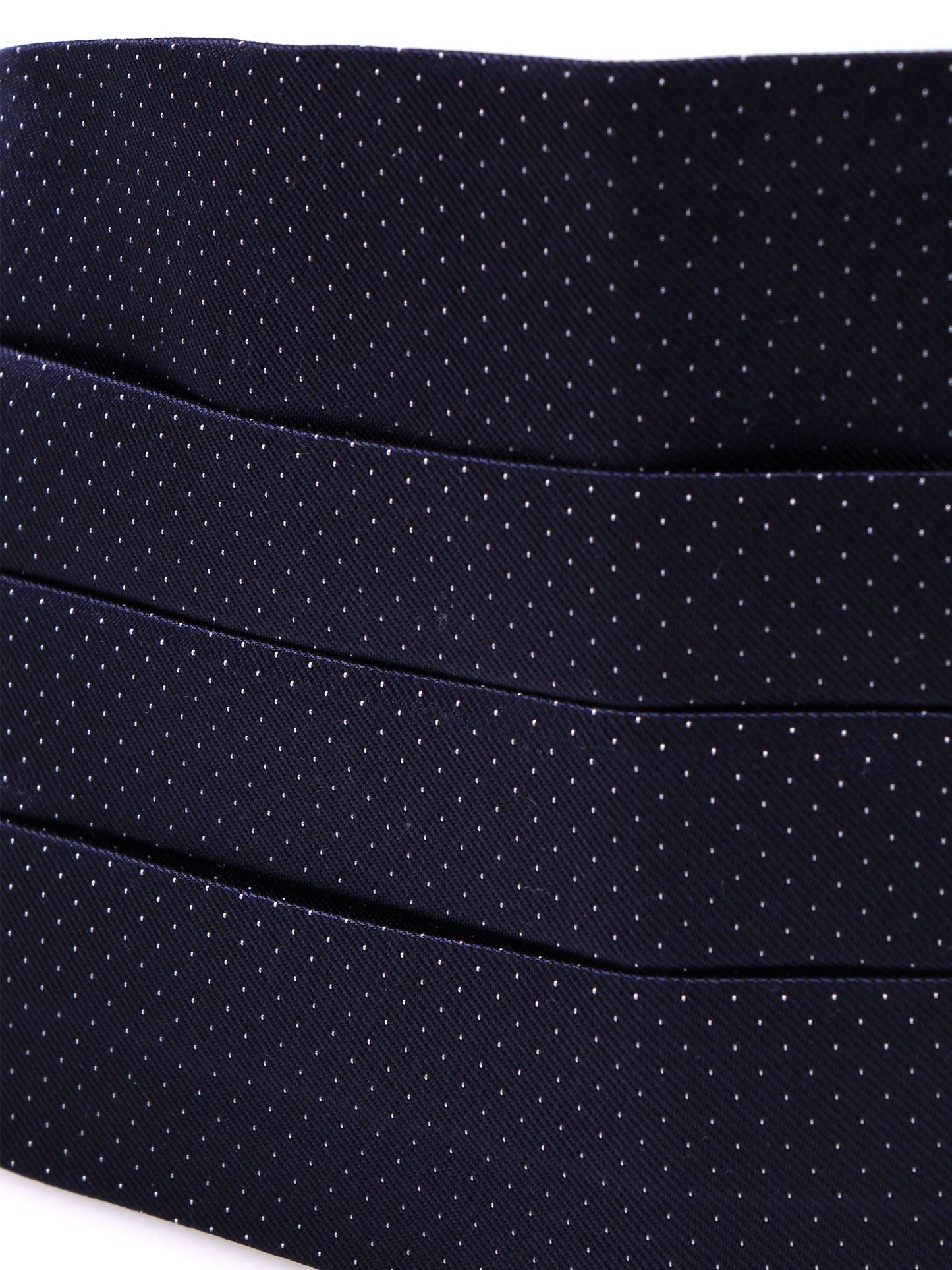 Blue IMPERO Woven Silk Cummerbund