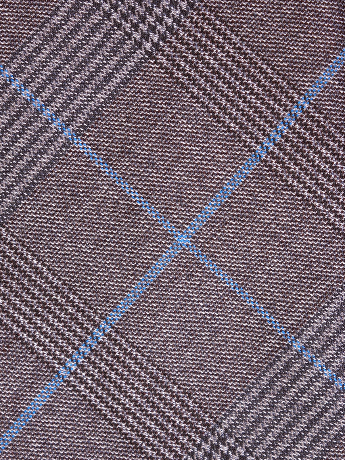 Brown 3-fold tie in pure wool INEED