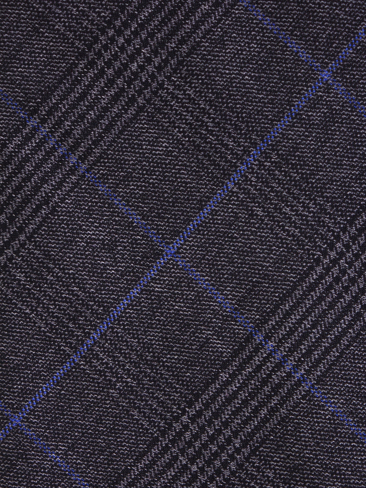 Dark grey 3-fold tie in pure wool INEED