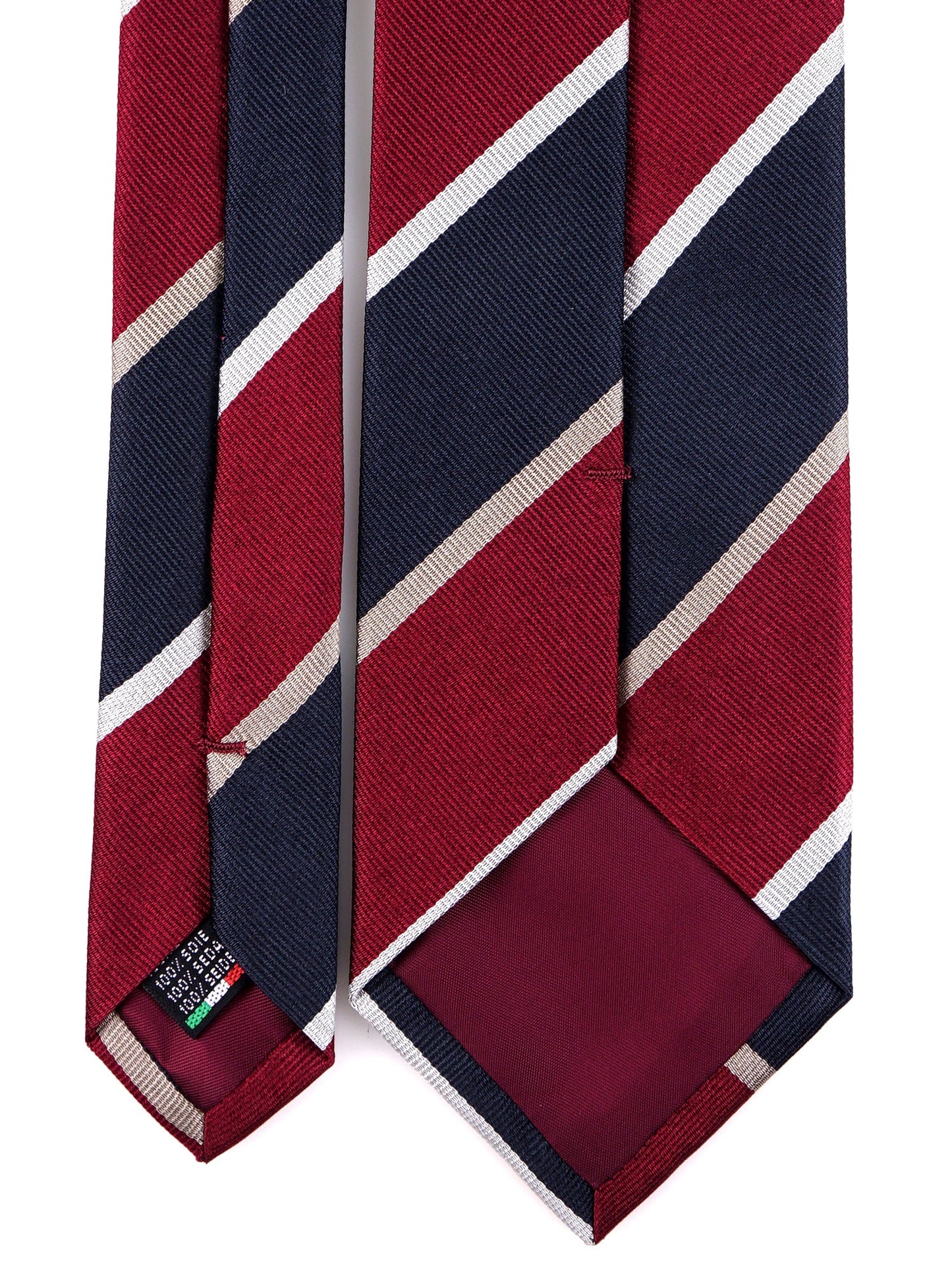 JONES 3-fold tie in blue jacquard silk