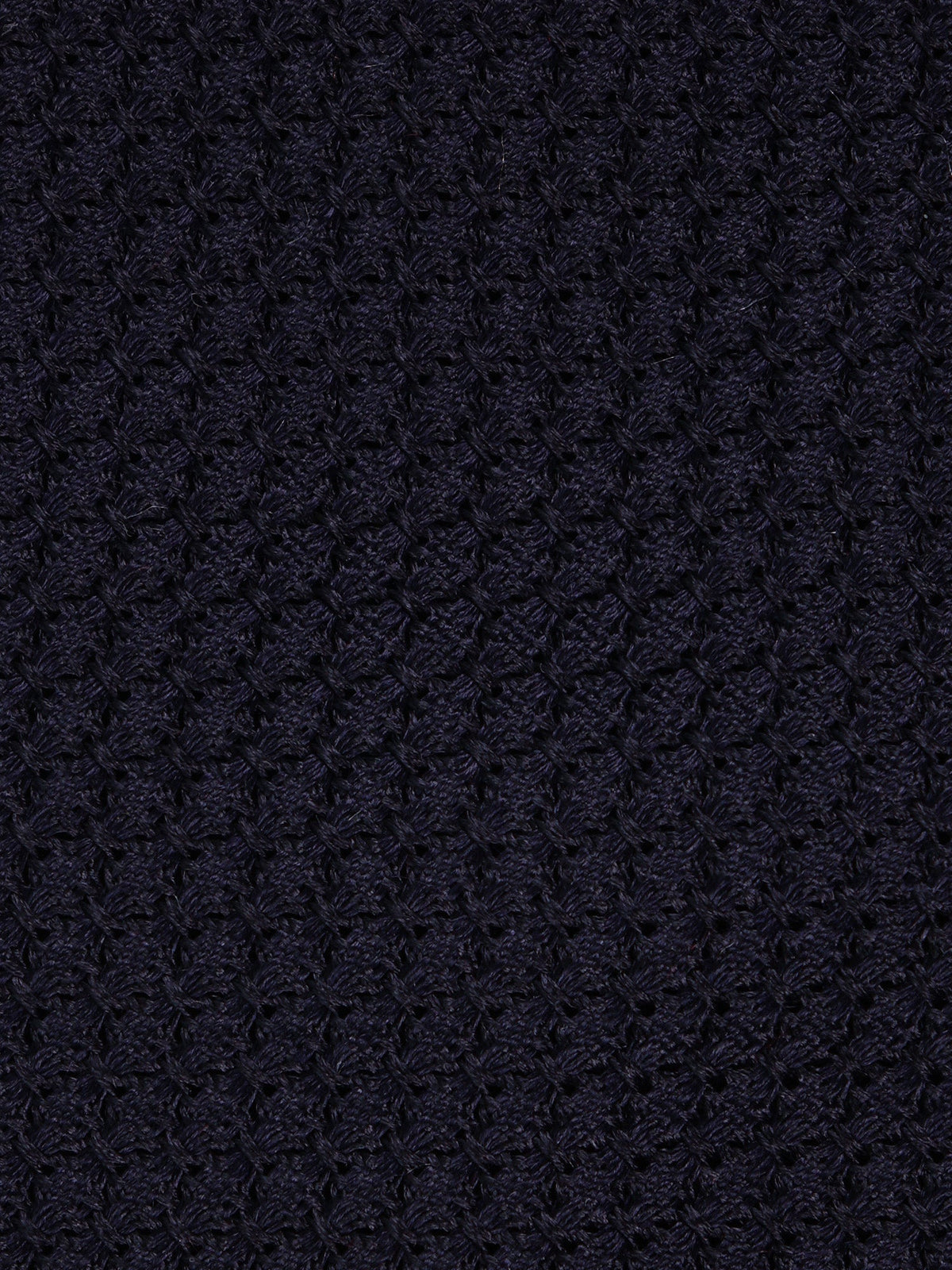 RUBINO 3 Folds Tie dark blue silk grenadine