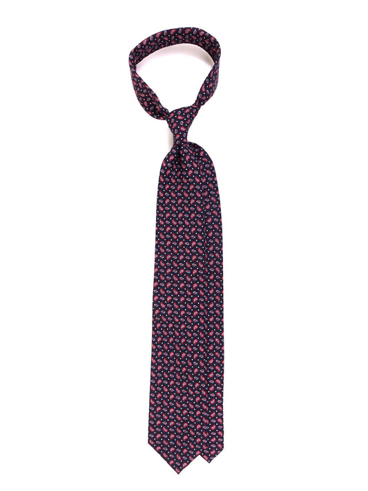 LENNY black 3-fold pure wool tie