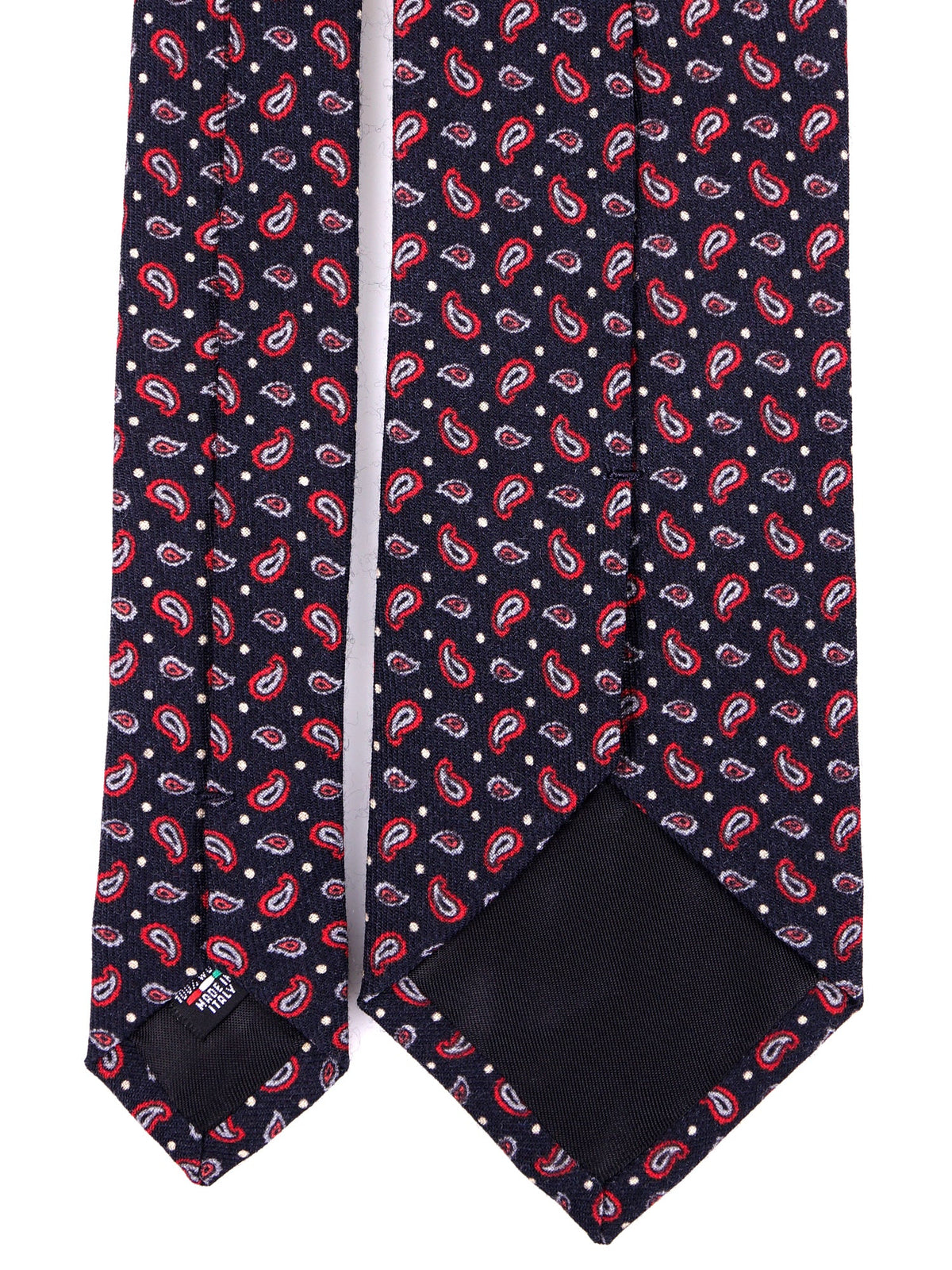 LENNY black 3-fold pure wool tie