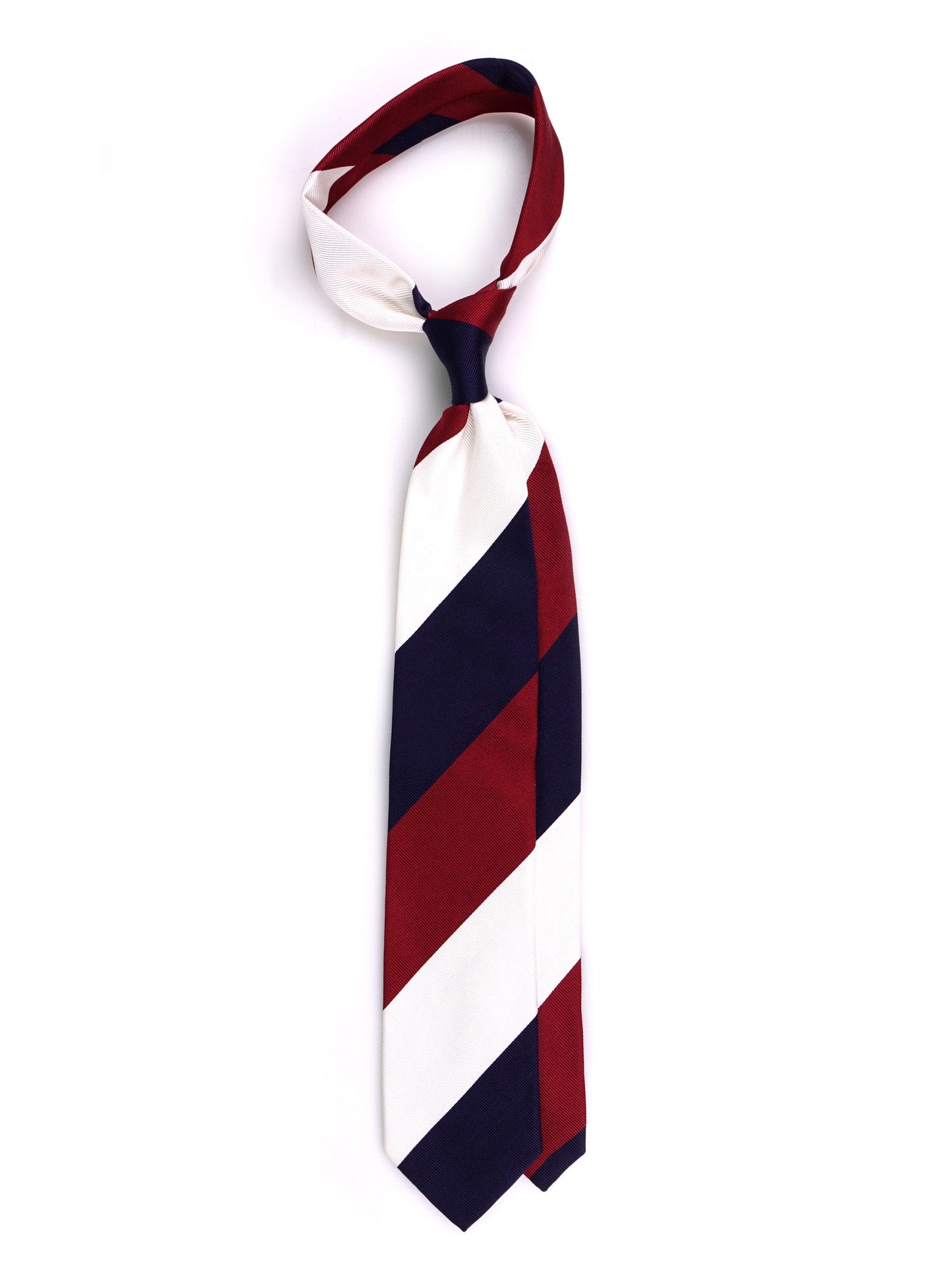 LENSCHER 3-fold tie in red jacquard silk