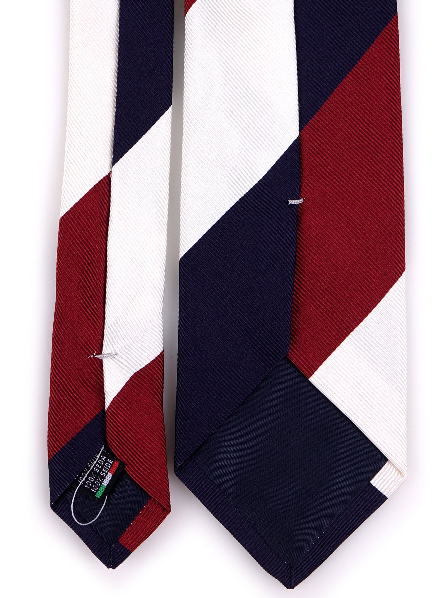 LENSCHER 3-fold tie in red jacquard silk