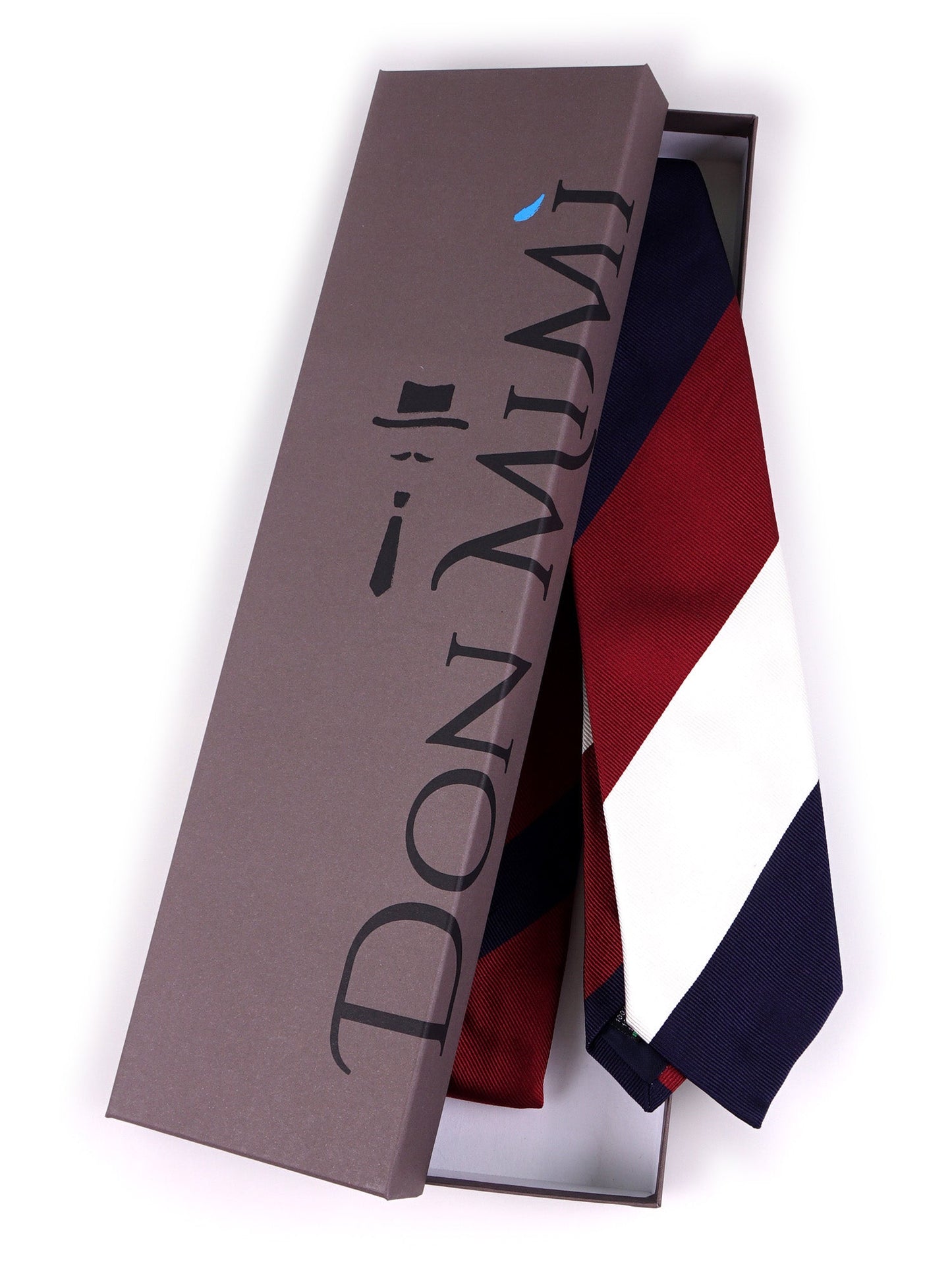 LENSCHER 3-fold tie in red jacquard silk