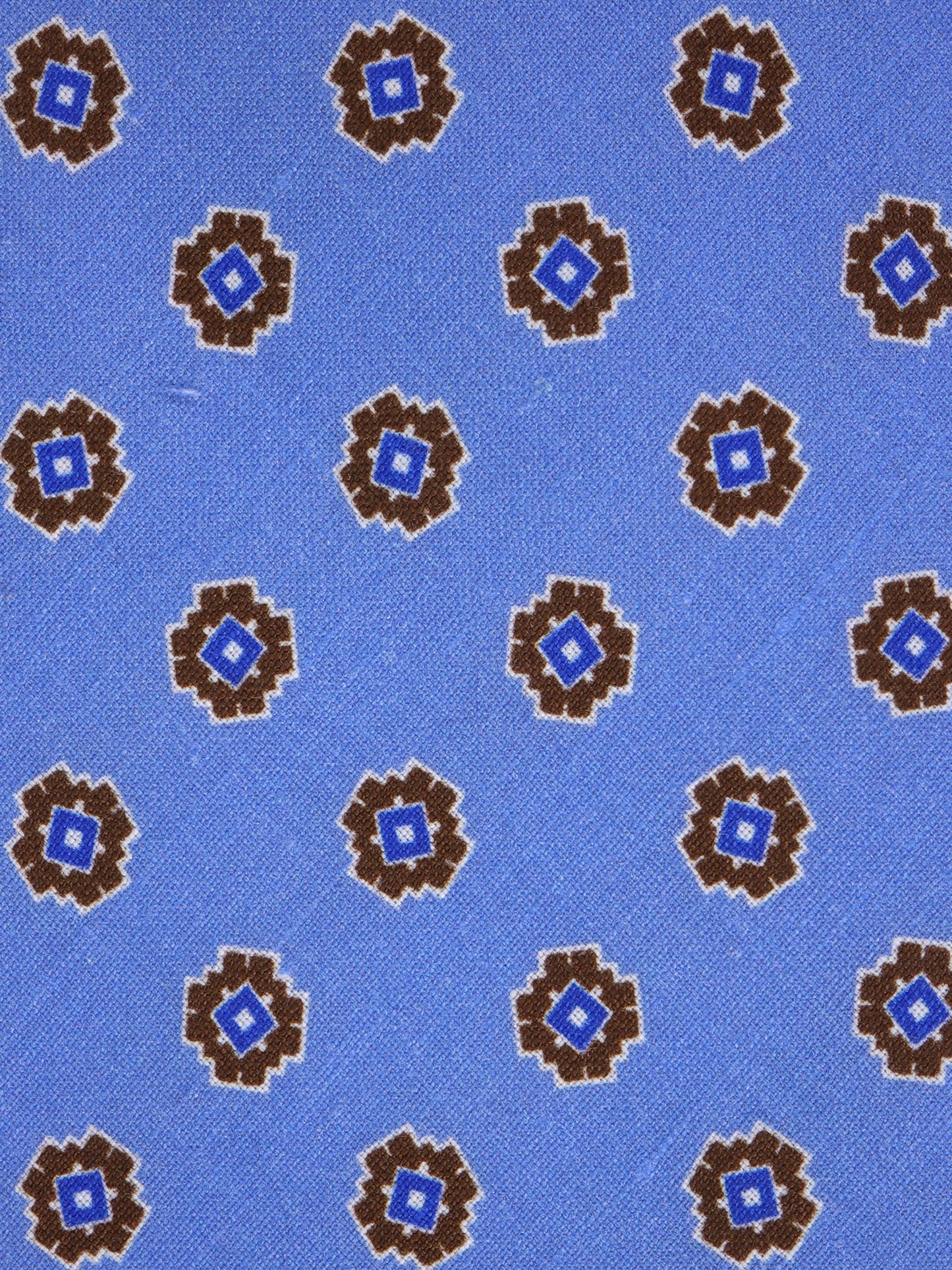 Unlined 3-fold LEX silk\linen tie light blue