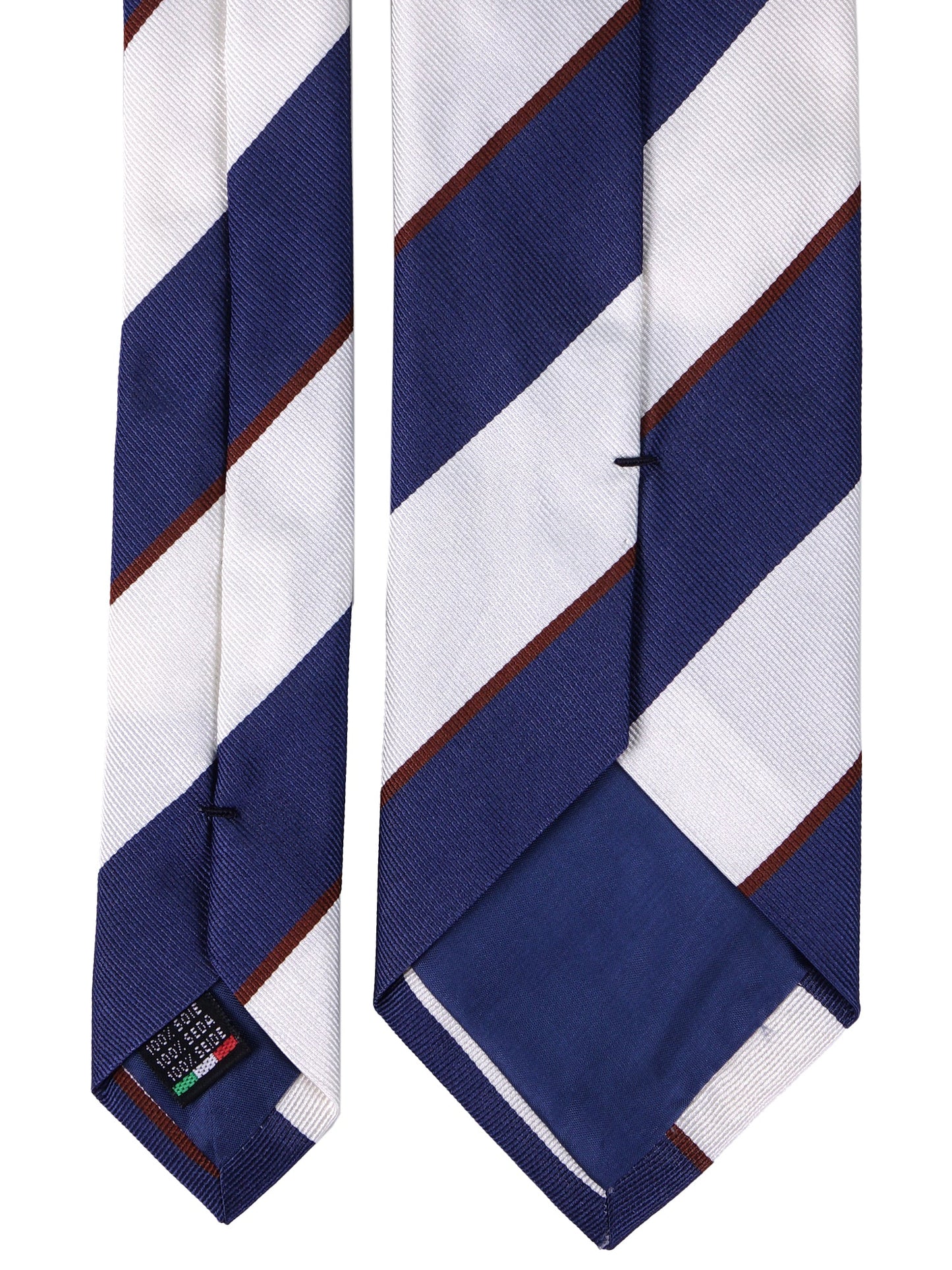 LOVE 3-fold tie in blue jacquard silk