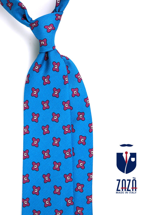 MANHATTAN 3-fold turquoise silk genadine tie