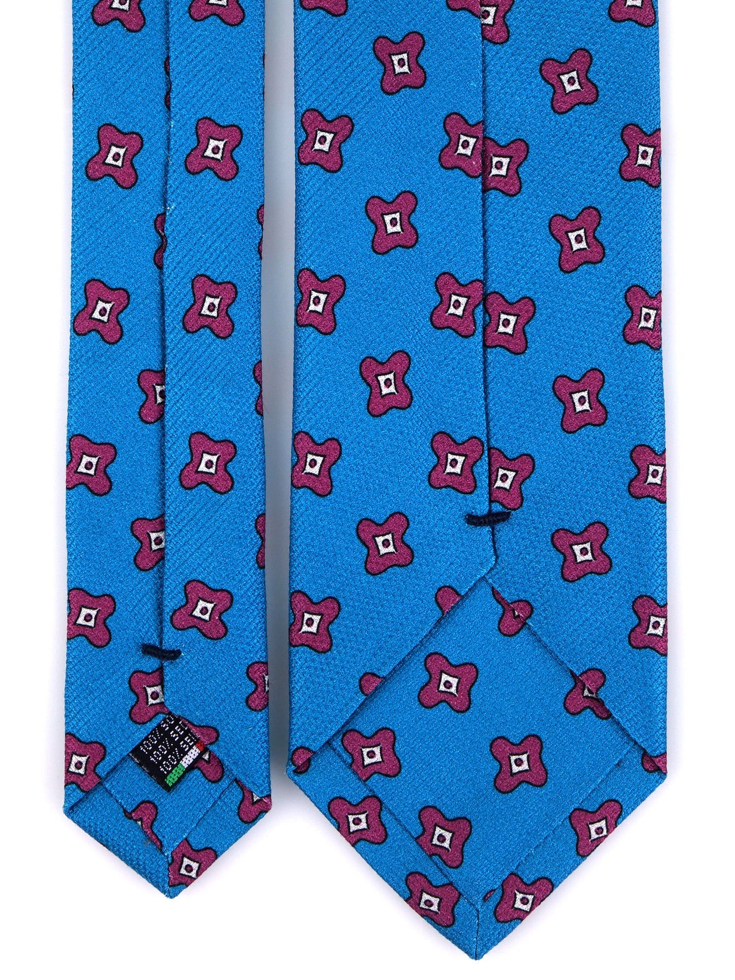 MANHATTAN 3-fold turquoise silk genadine tie