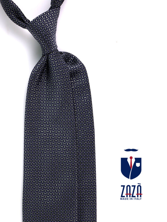 MASSIM 3-fold tie in green woven silk