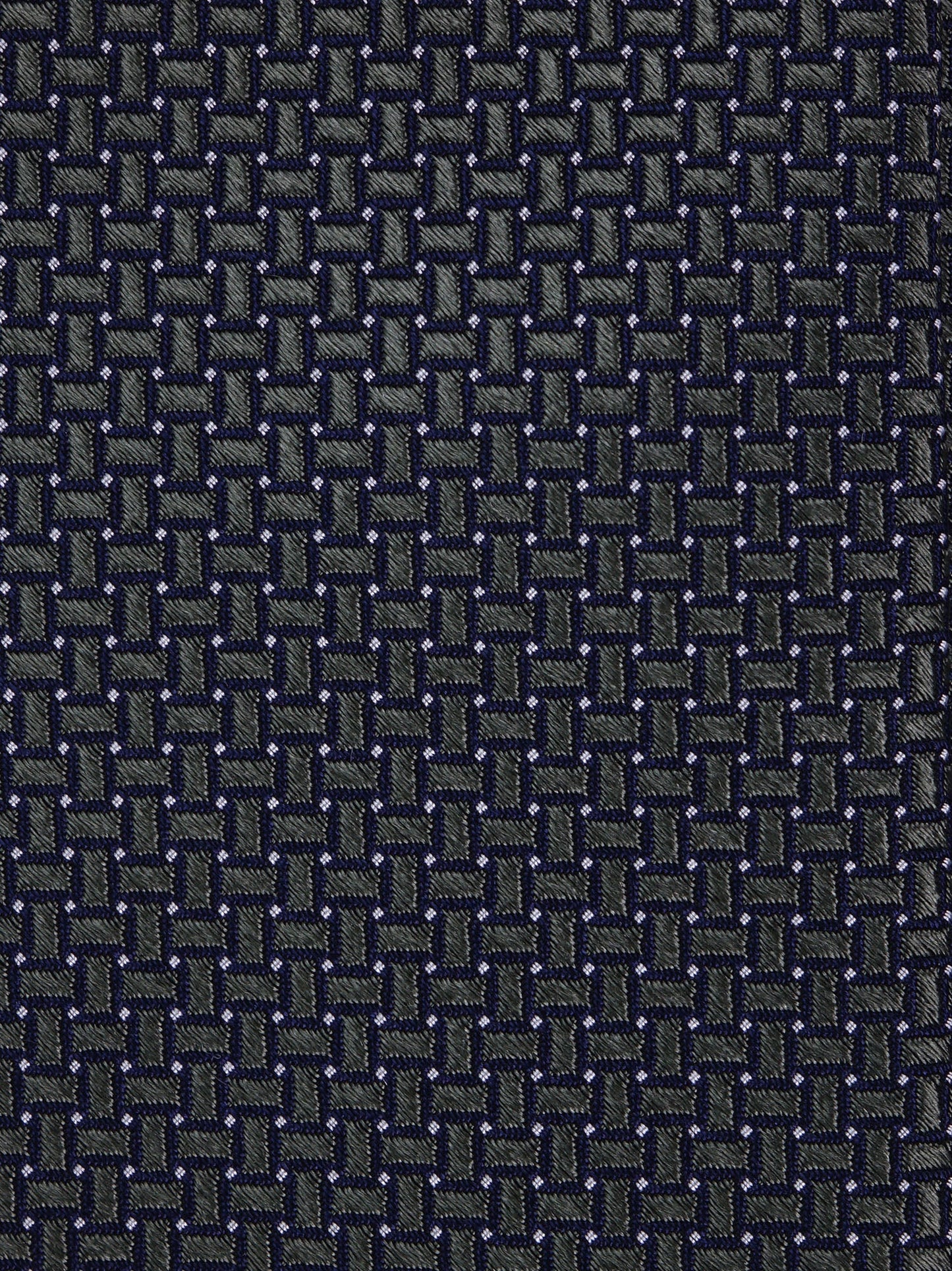 MASSIM 3-fold tie in green woven silk