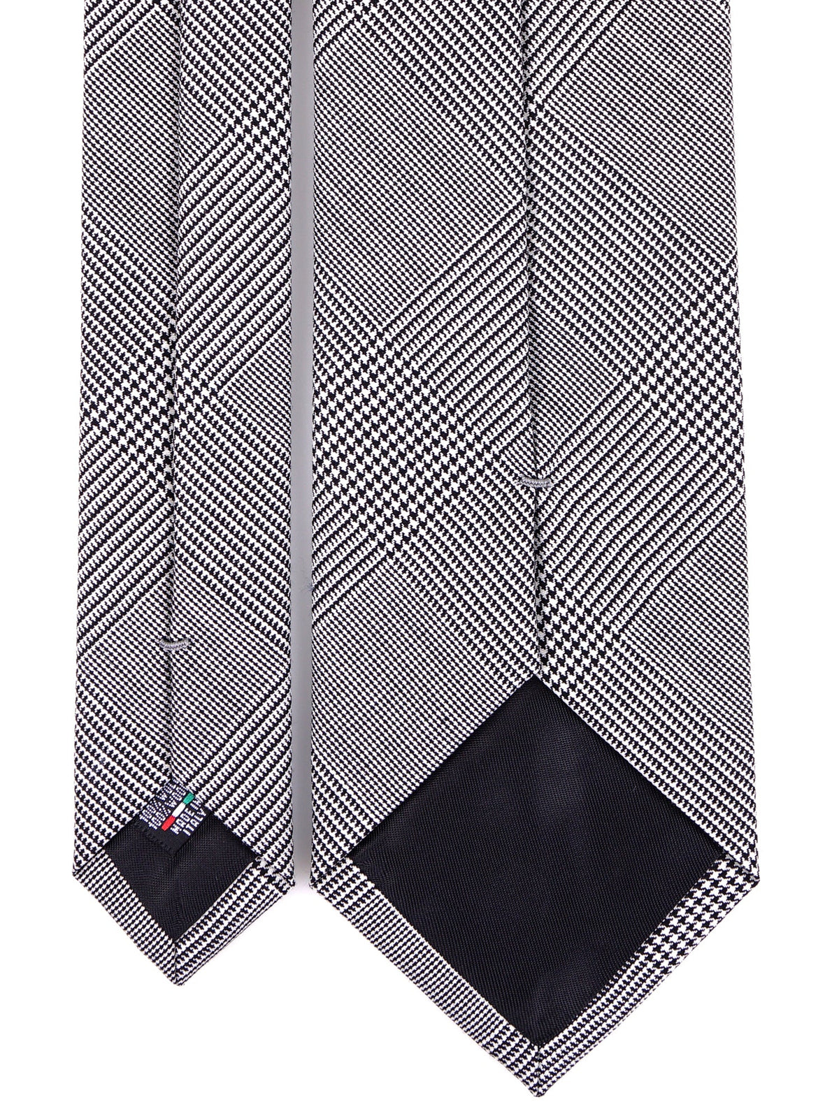 Black 3-fold pure wool tie MIME