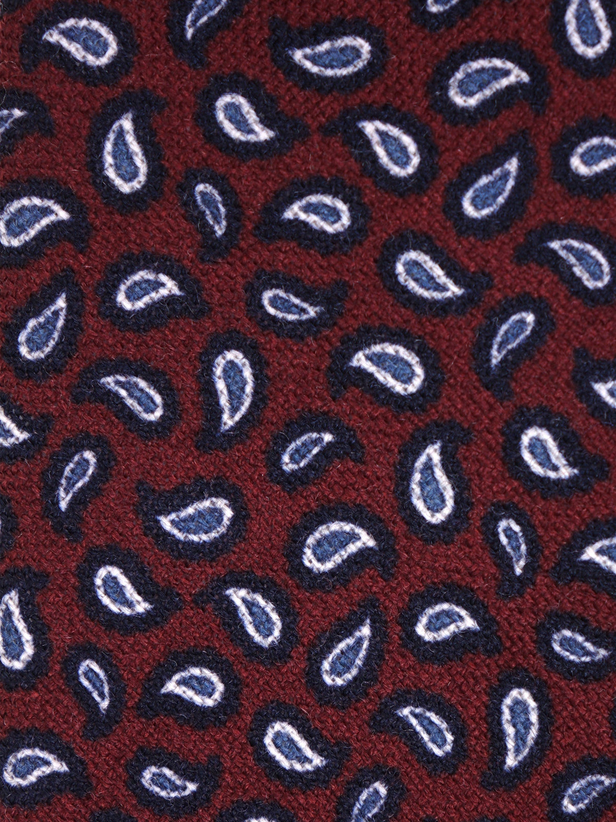 Brown 3-fold pure wool tie MIST