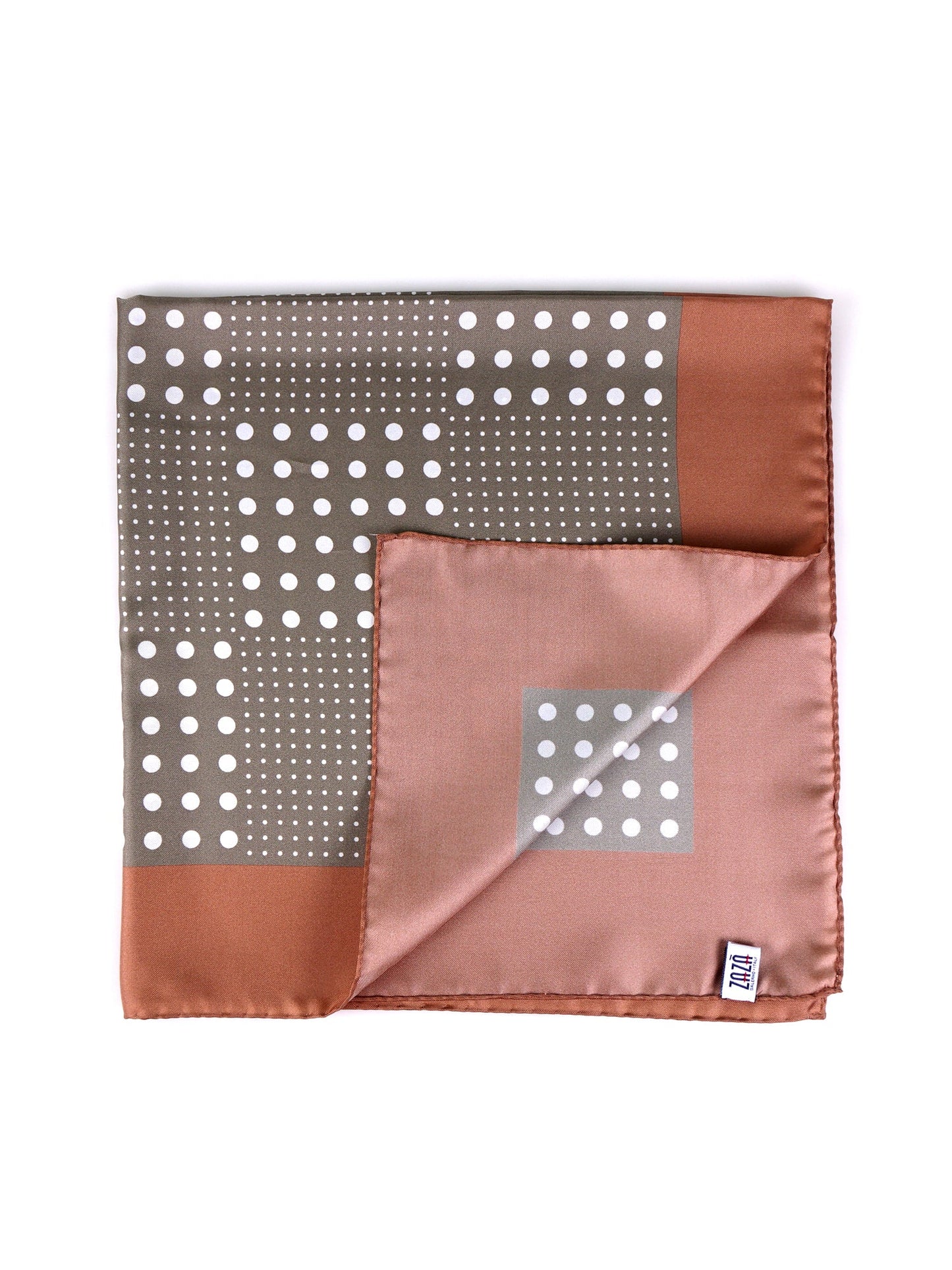 Light green printed silk MULTIBALL foulard