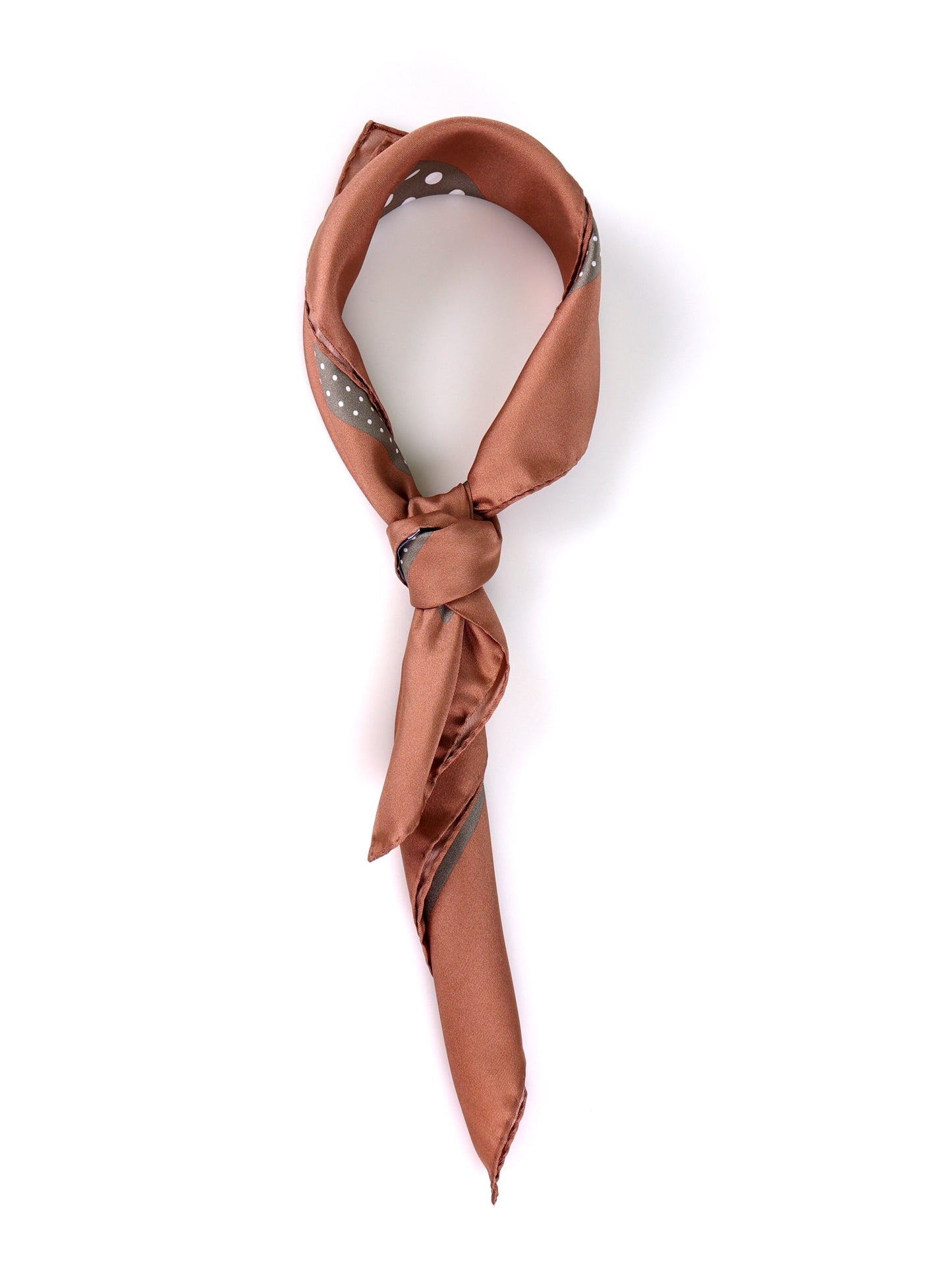 Light green printed silk MULTIBALL foulard