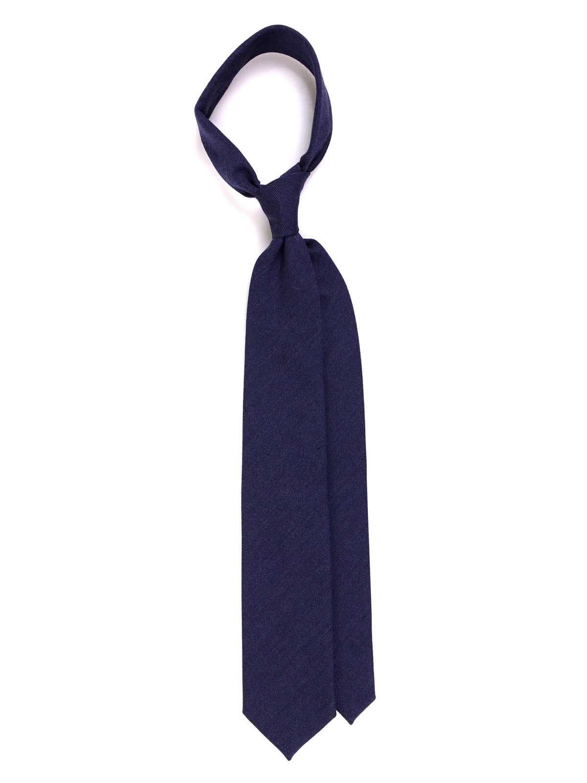 Blue 3-fold silk\wool tie DIDAS