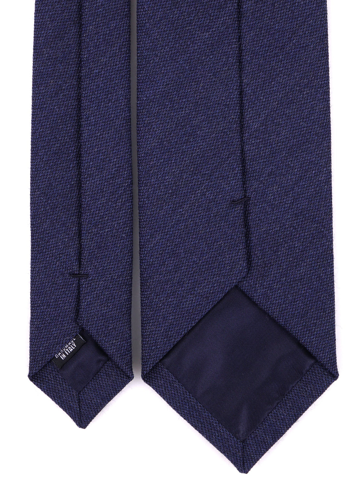 Blue 3-fold silk\wool tie DIDAS