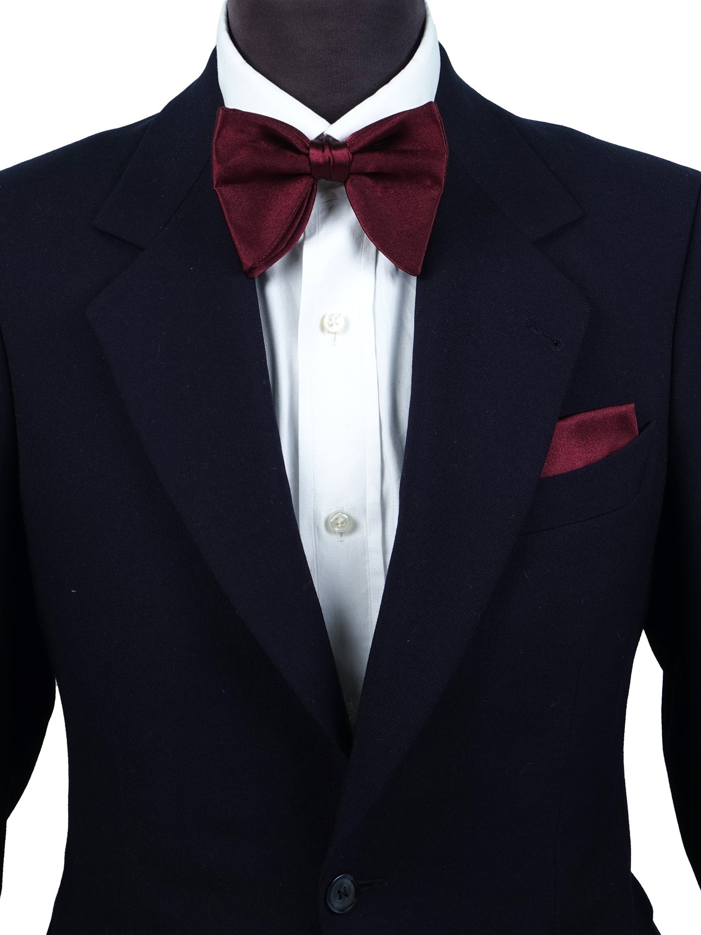 Bordeaux Bow Tie GOCCIA Model Pre-Tied in Satin Silk