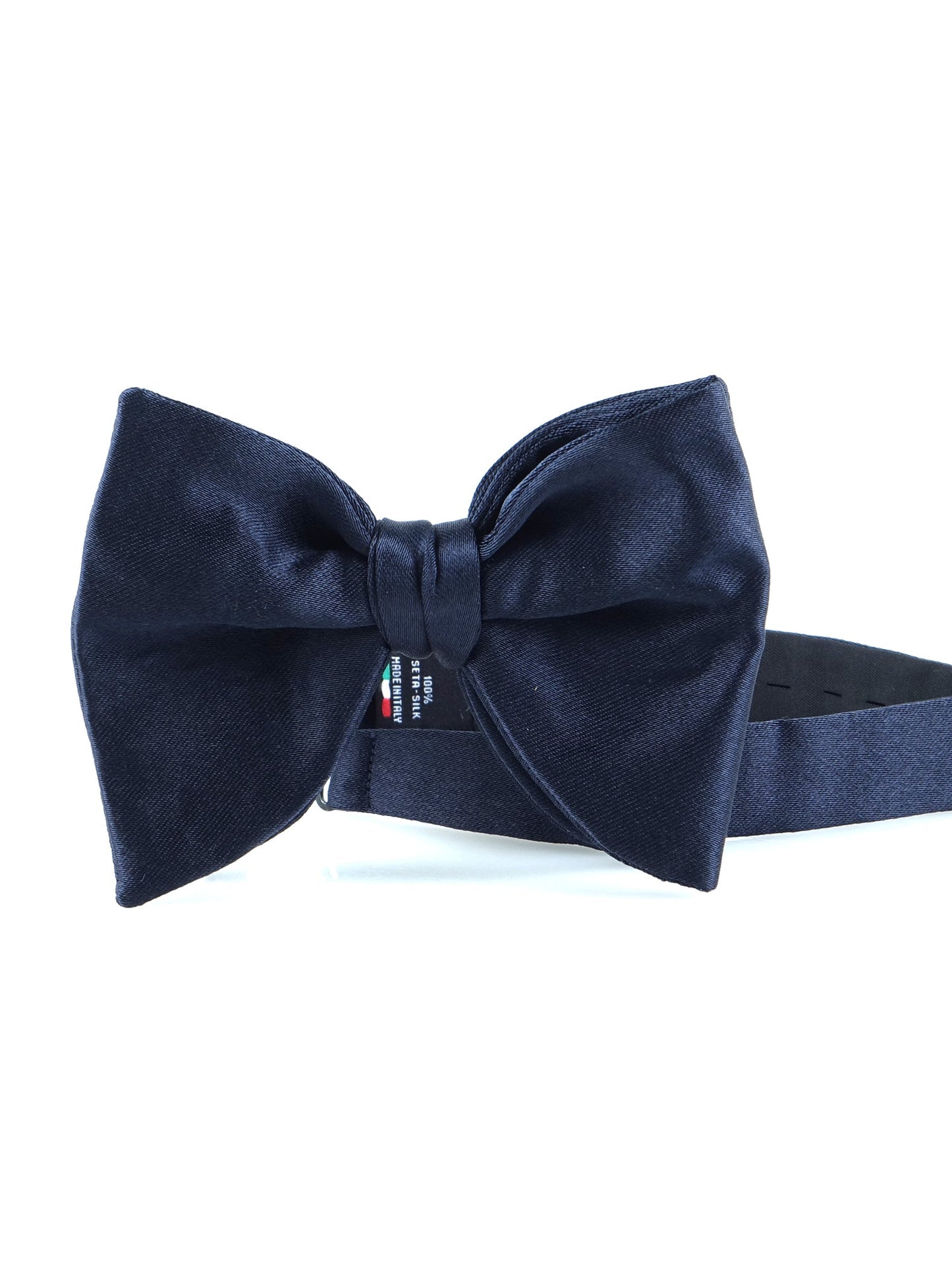 Midnight blue bow tie model GOCCIA already tied in satin silk