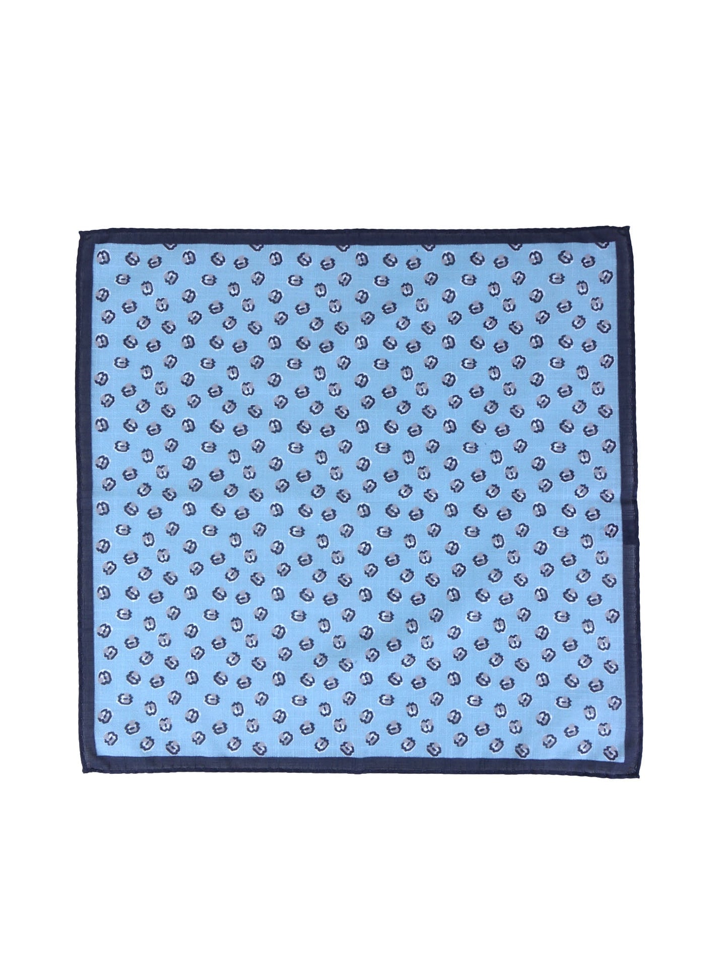 Light blue cotton pocket square DANIEL