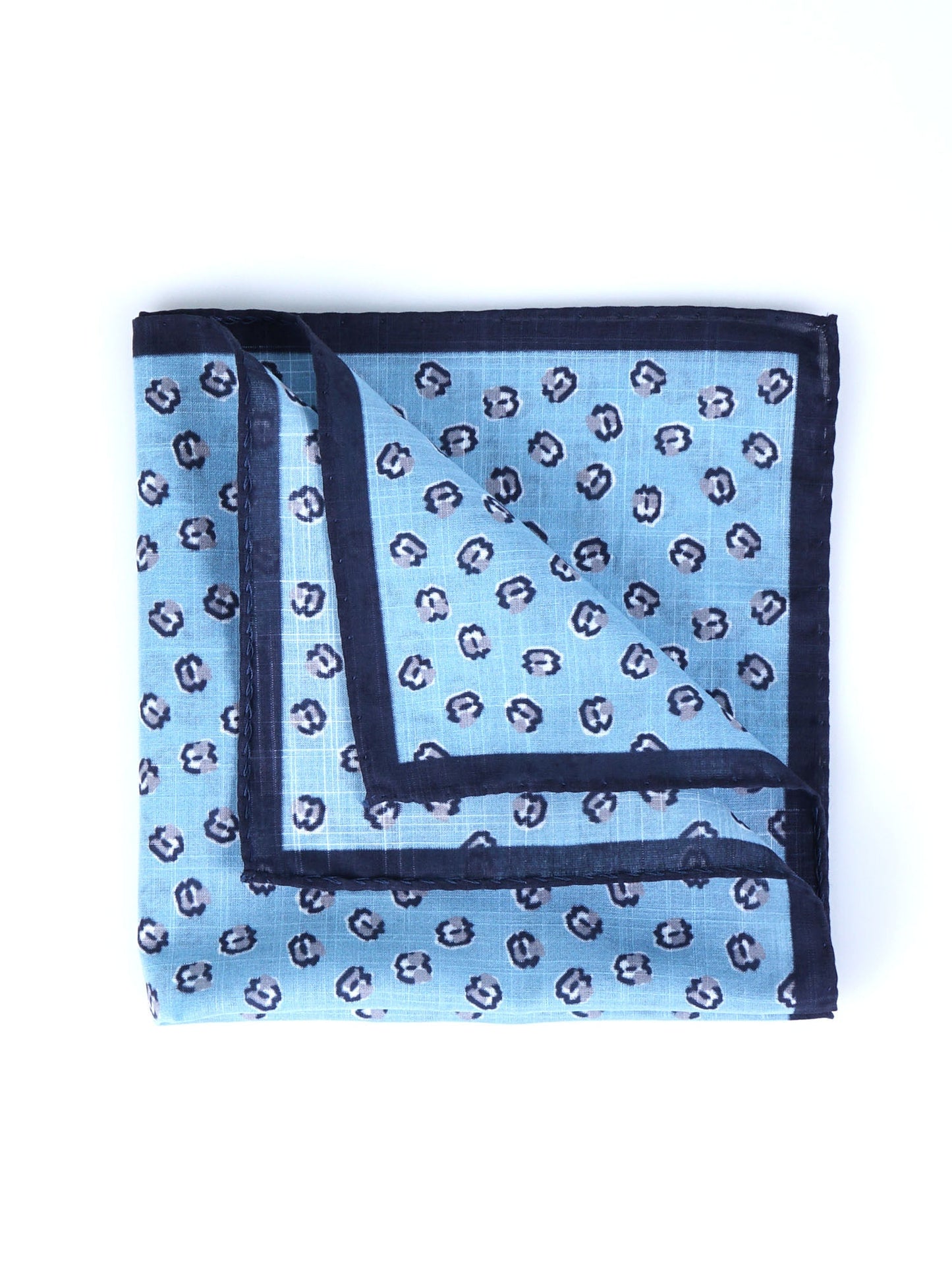 Light blue cotton pocket square DANIEL