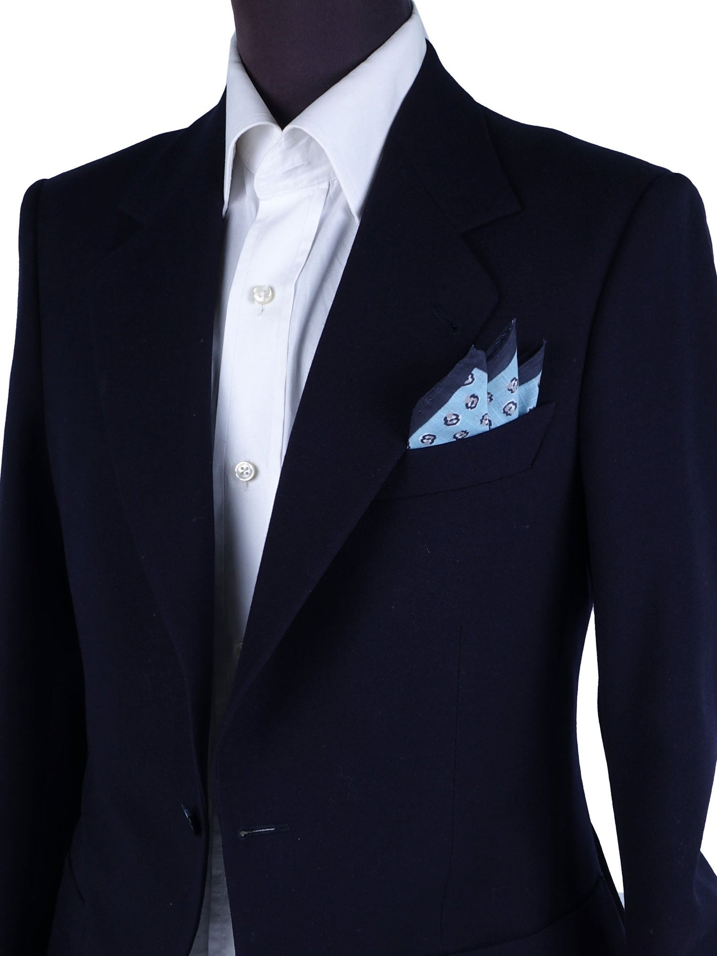 Light blue cotton pocket square DANIEL