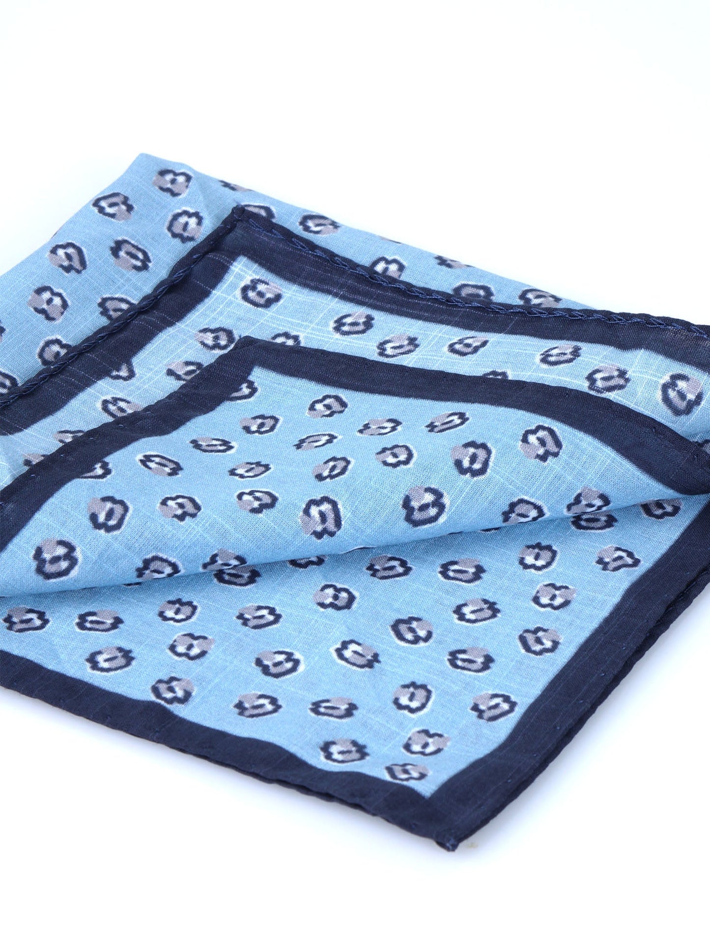 Light blue cotton pocket square DANIEL