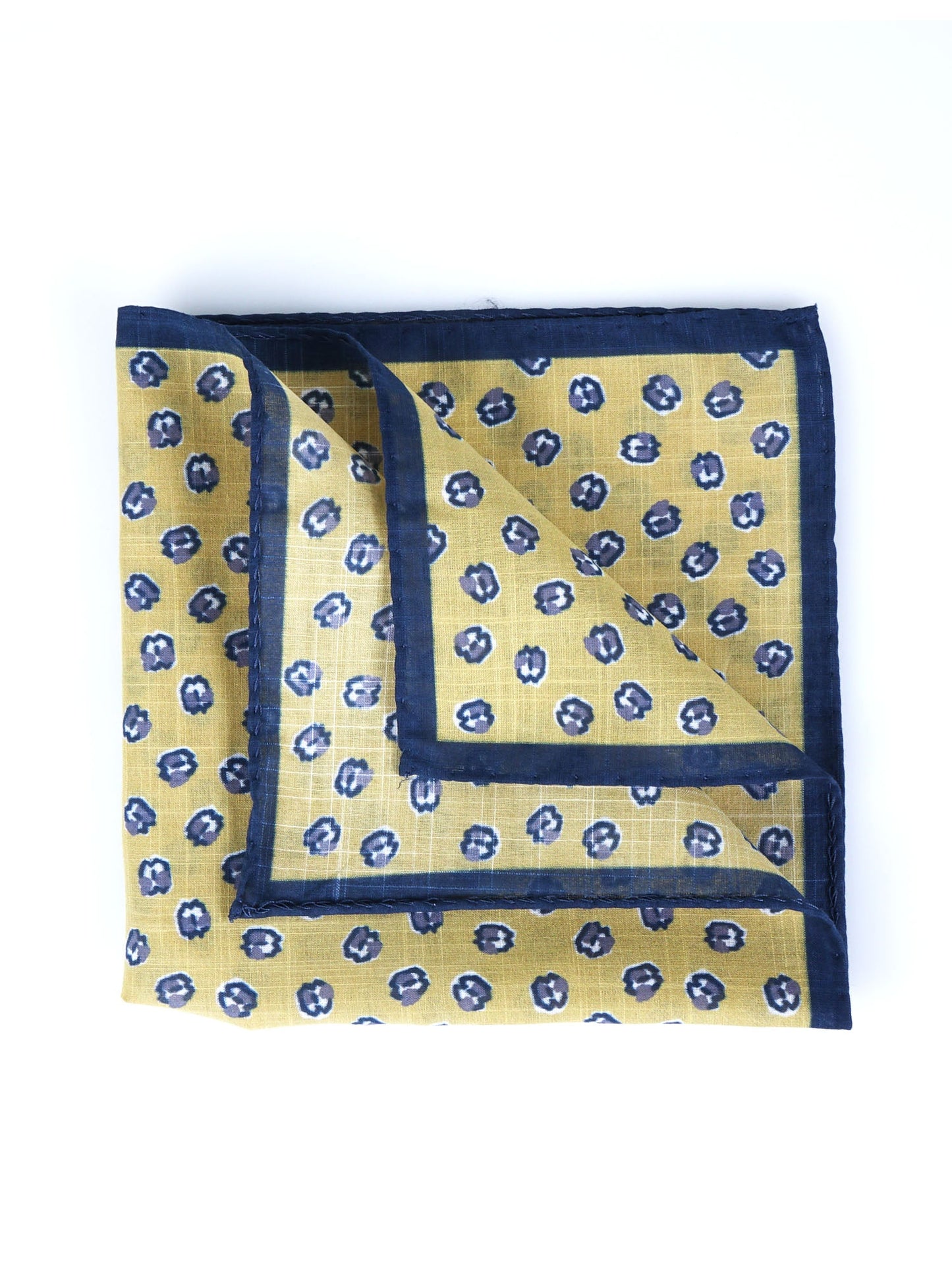 Yellow Cotton Pocket Square DANIEL