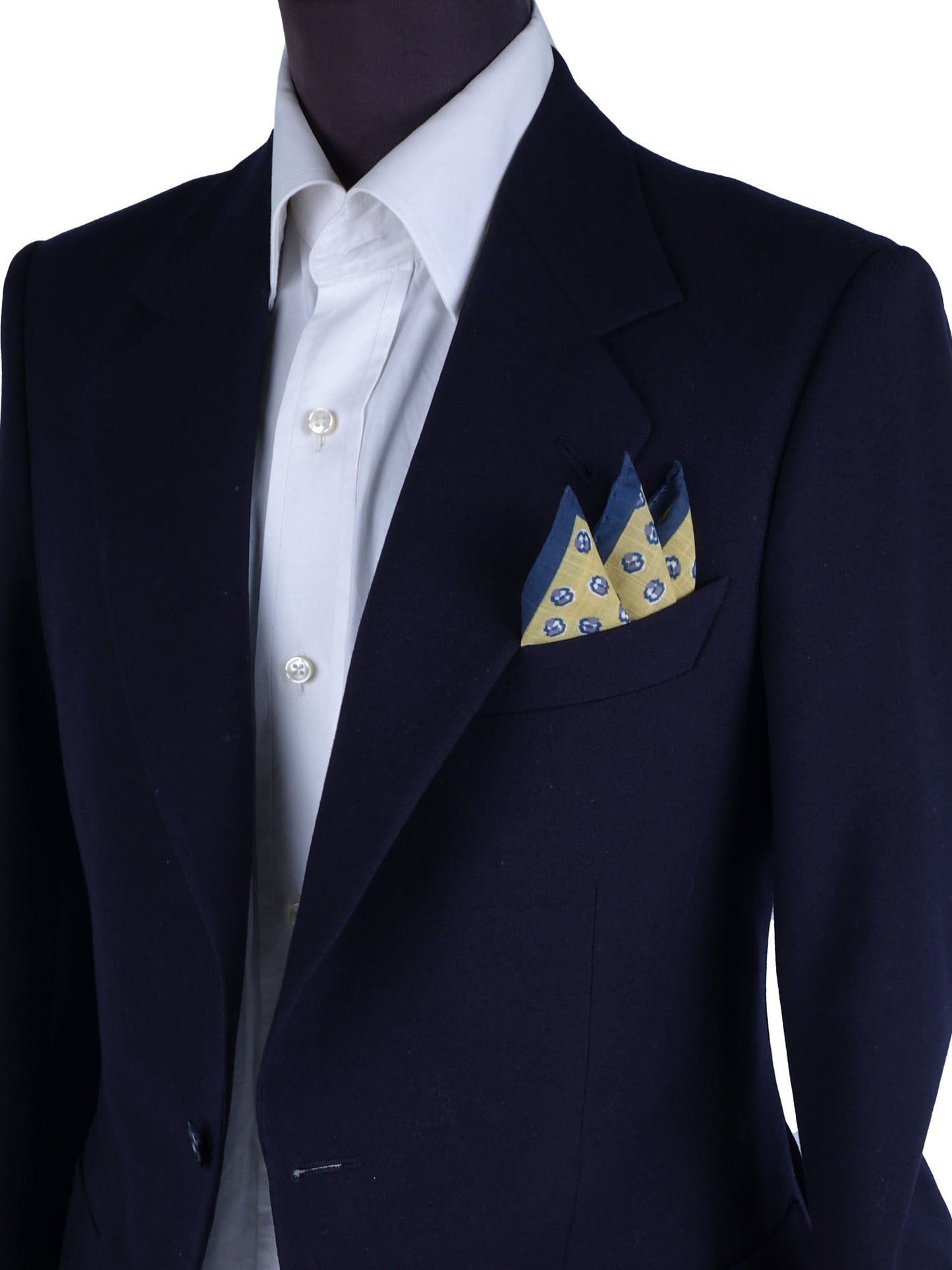 Yellow Cotton Pocket Square DANIEL