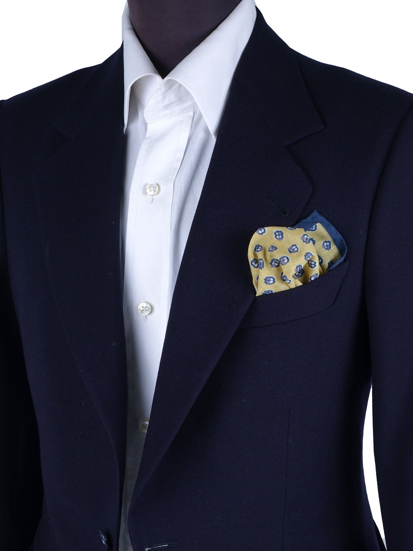 Yellow Cotton Pocket Square DANIEL