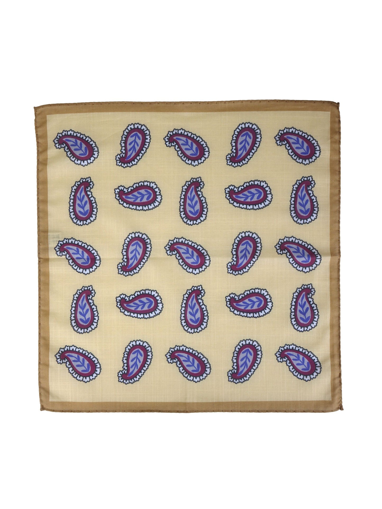 Yellow Cotton Pocket Square MESSY