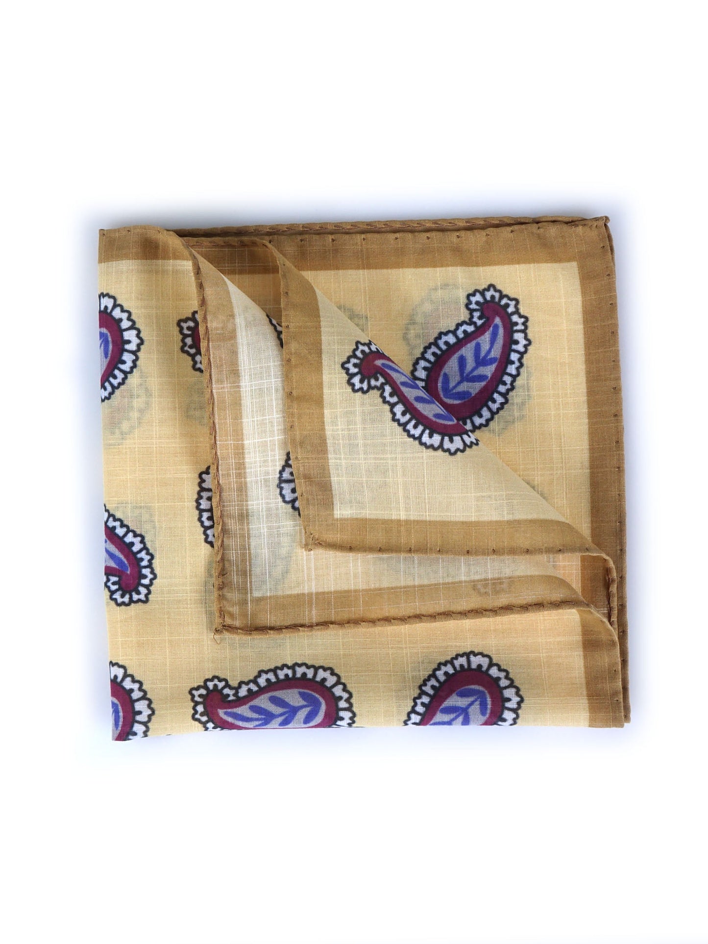Yellow Cotton Pocket Square MESSY