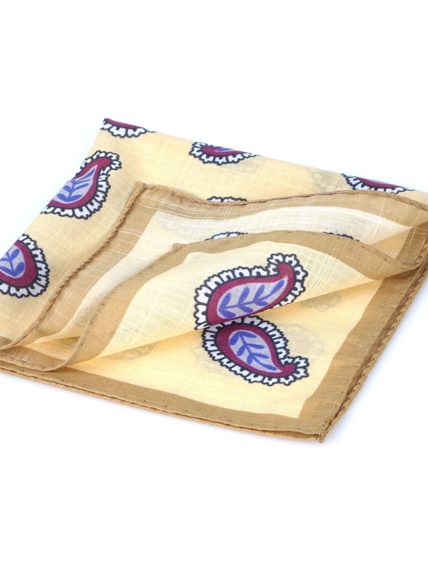 Yellow Cotton Pocket Square MESSY