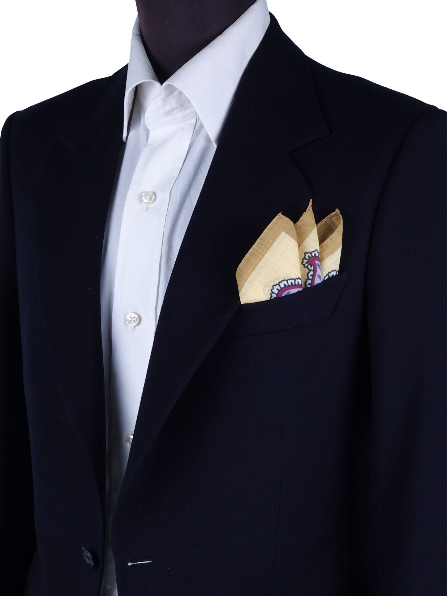 Yellow Cotton Pocket Square MESSY