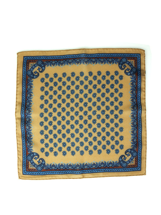 Beige Wool and Cashmere Pocket Square PABLITO