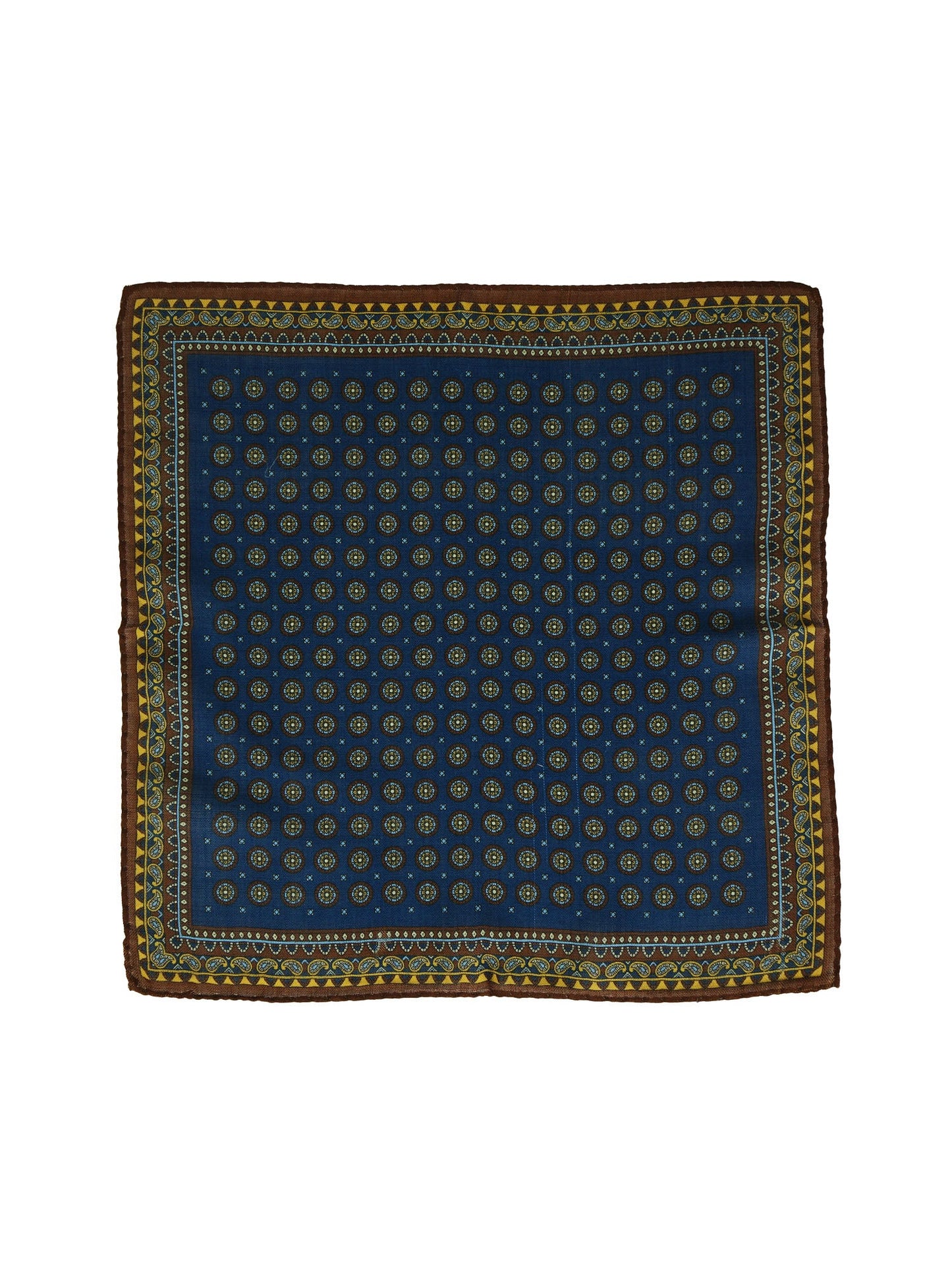 Blue Wool and Cashmere Pocket Square BRITANY