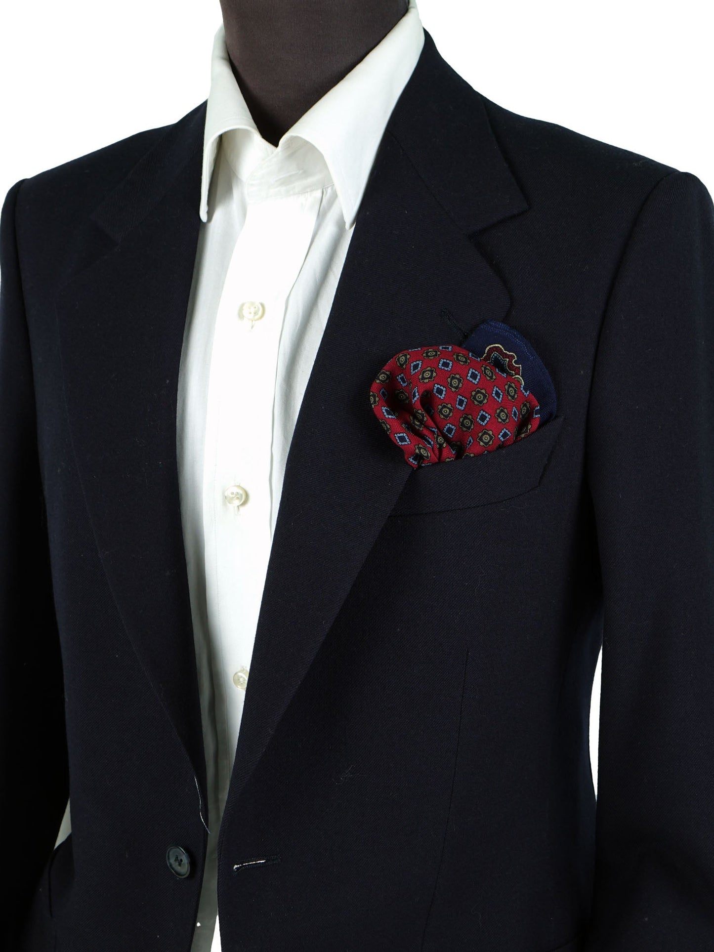 Red Wool and Cashmere Pocket Square DONATELLA