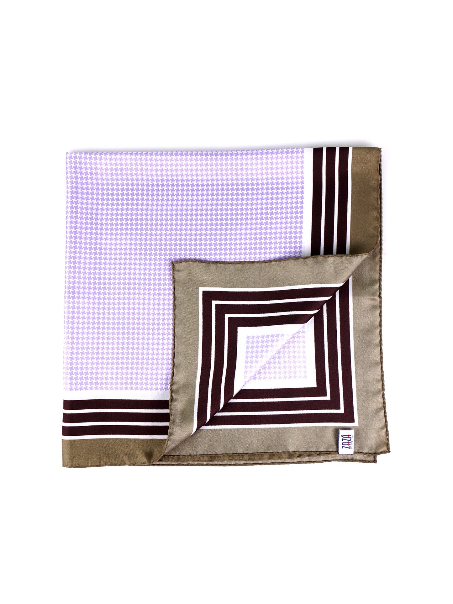 POL foulard in lilac printed silk