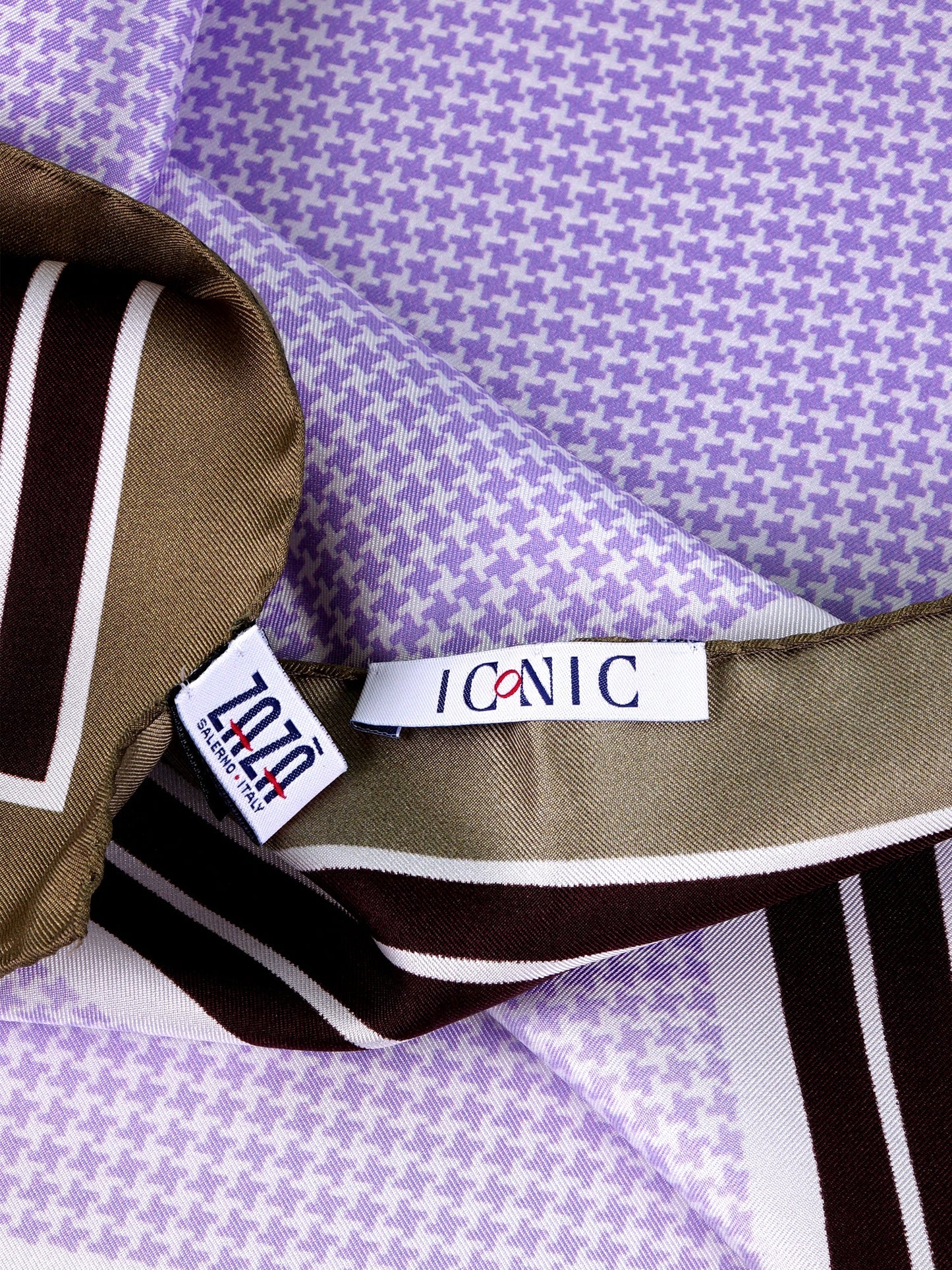 POL foulard in lilac printed silk