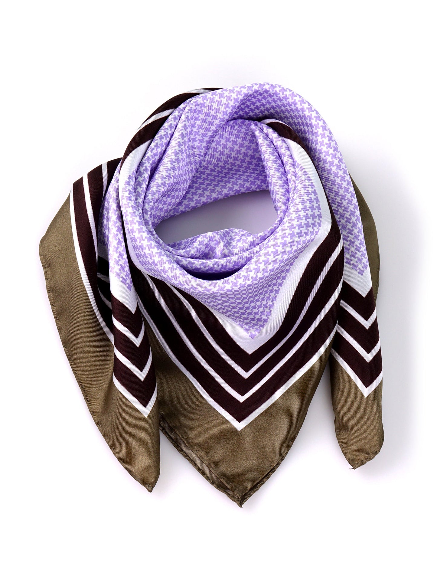 POL foulard in lilac printed silk