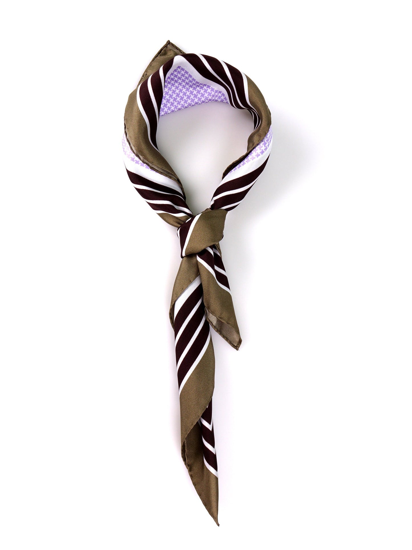 POL foulard in lilac printed silk