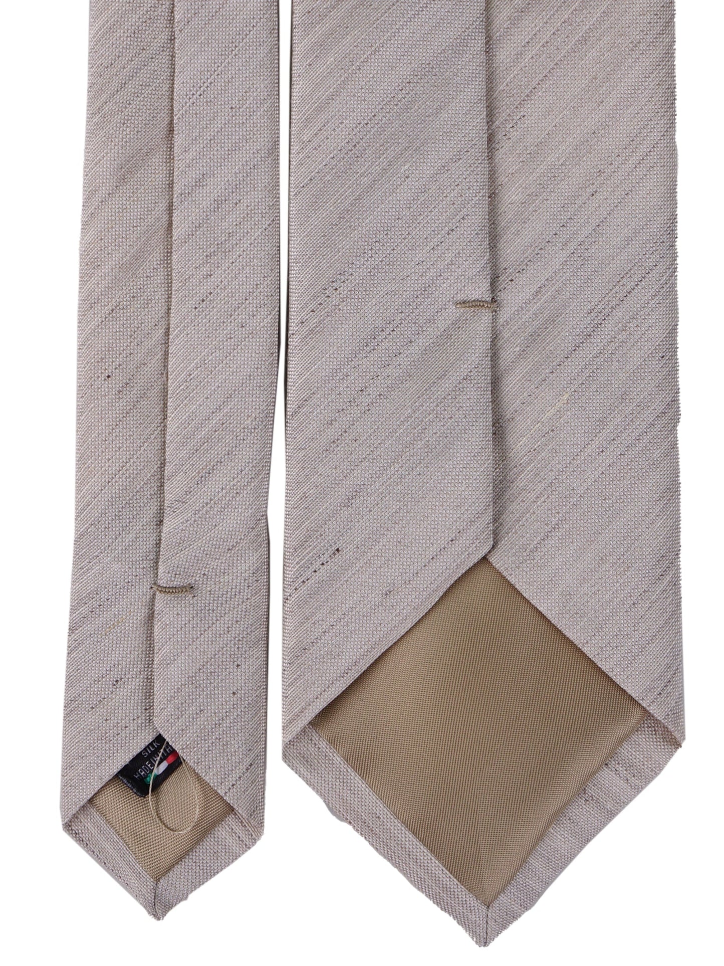 3 folds tie POTTS silk\linen beige