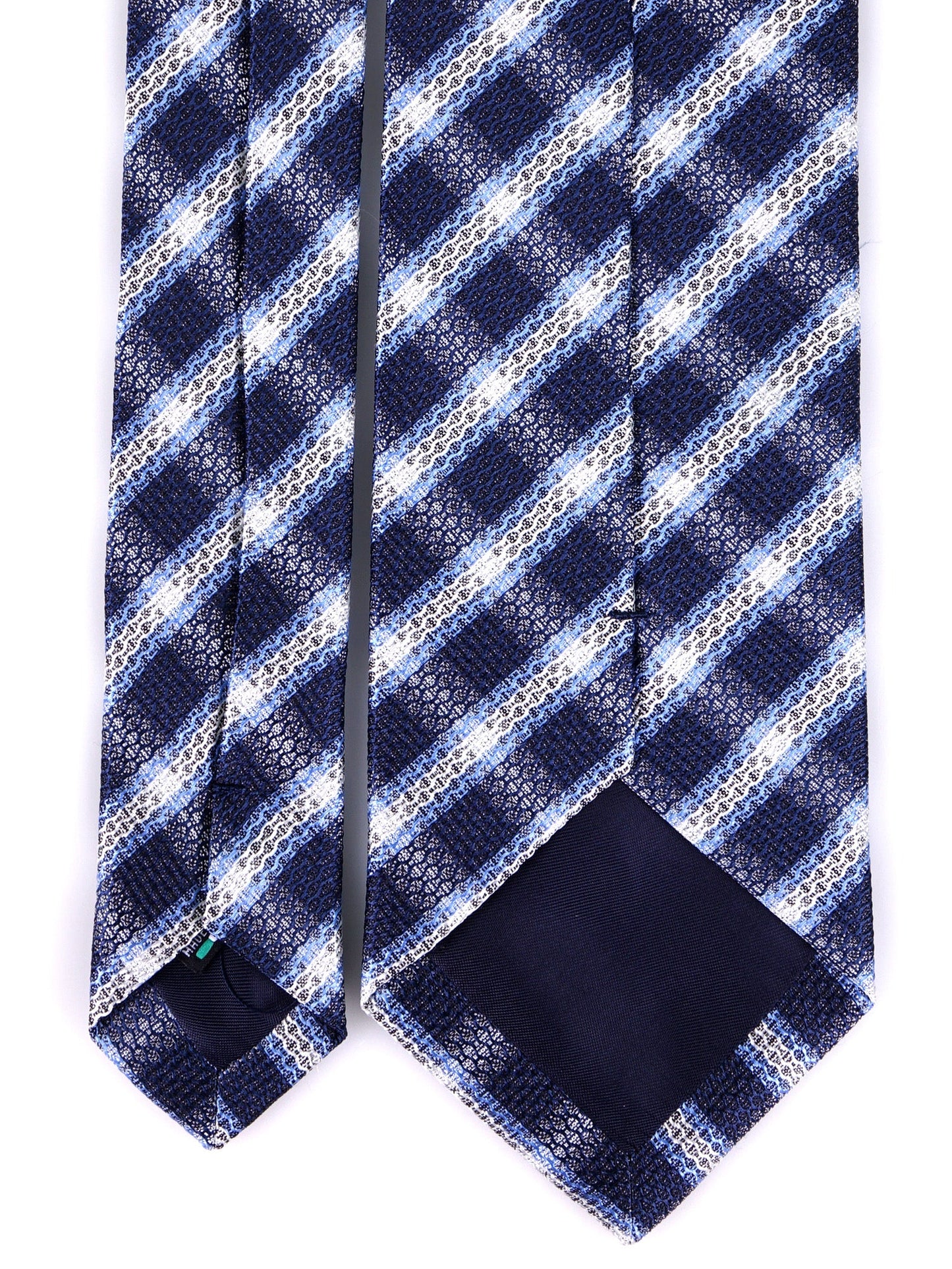 PRISMATO 3 fold sky blue jacquard silk tie