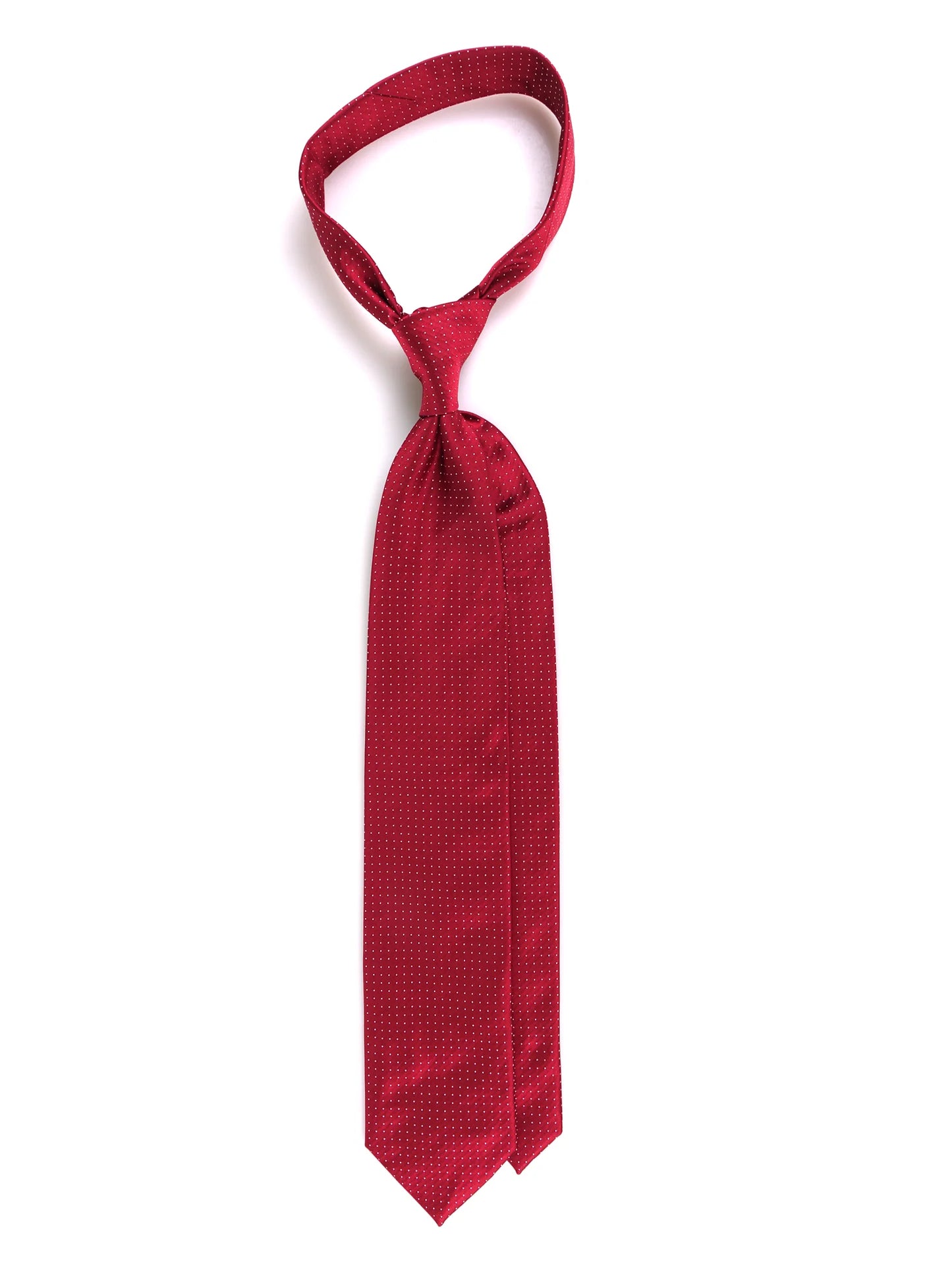Cravatta 3 pieghe PROSIT in seta jacquard rosso