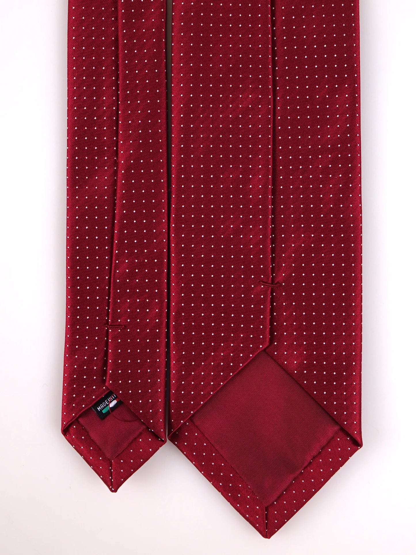 Cravatta 3 pieghe PROSIT in seta jacquard rosso
