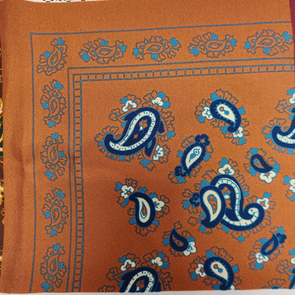 Fazzoletto da taschino CACHEMIRE in seta twill stampata