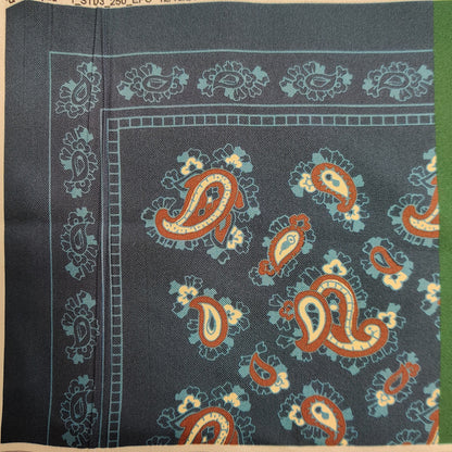 Fazzoletto da taschino CACHEMIRE in seta twill stampata